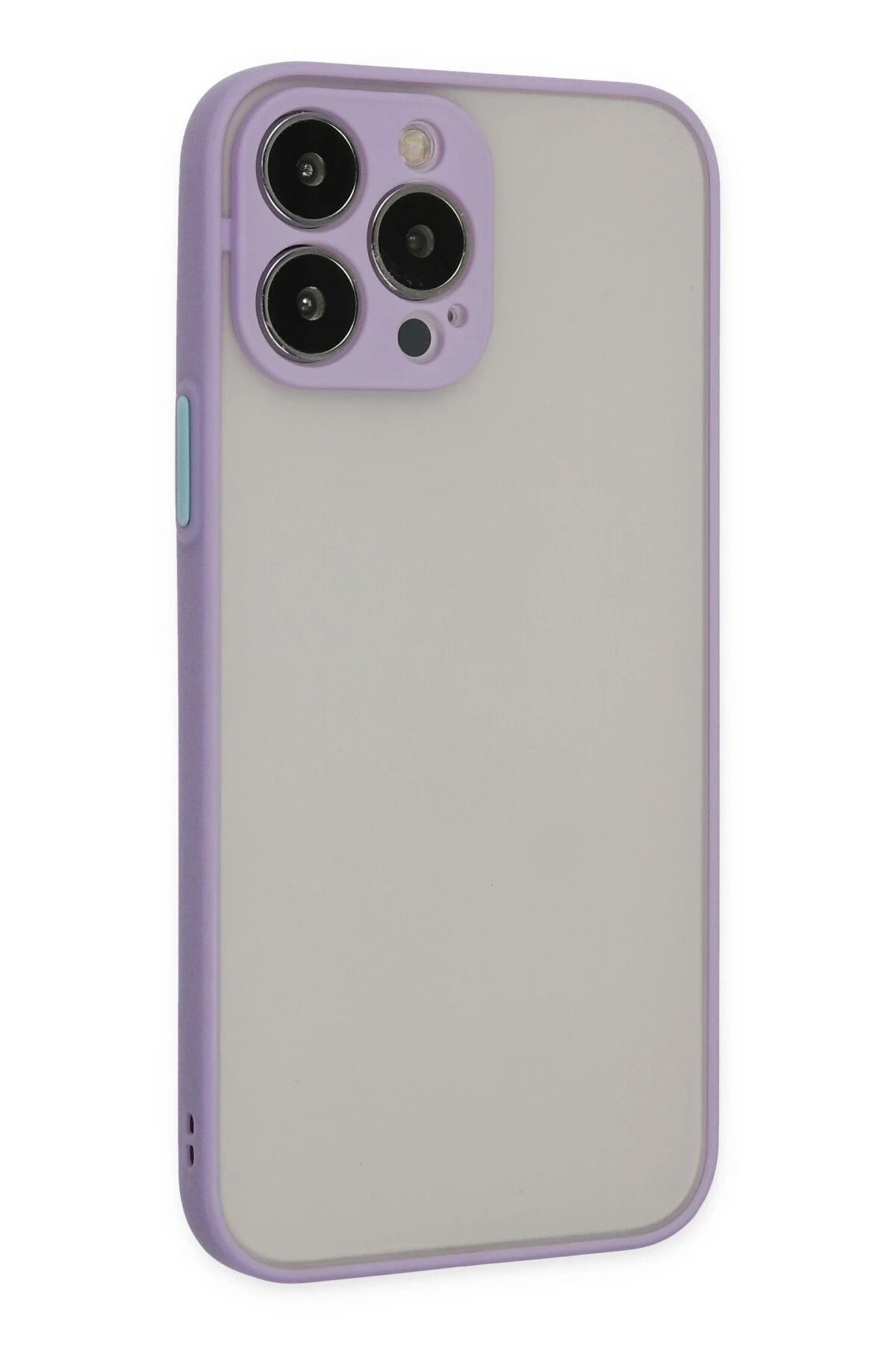 NewFace iPhone 14 Pro Kılıf Montreal Silikon Kapak - Mor SVLRS