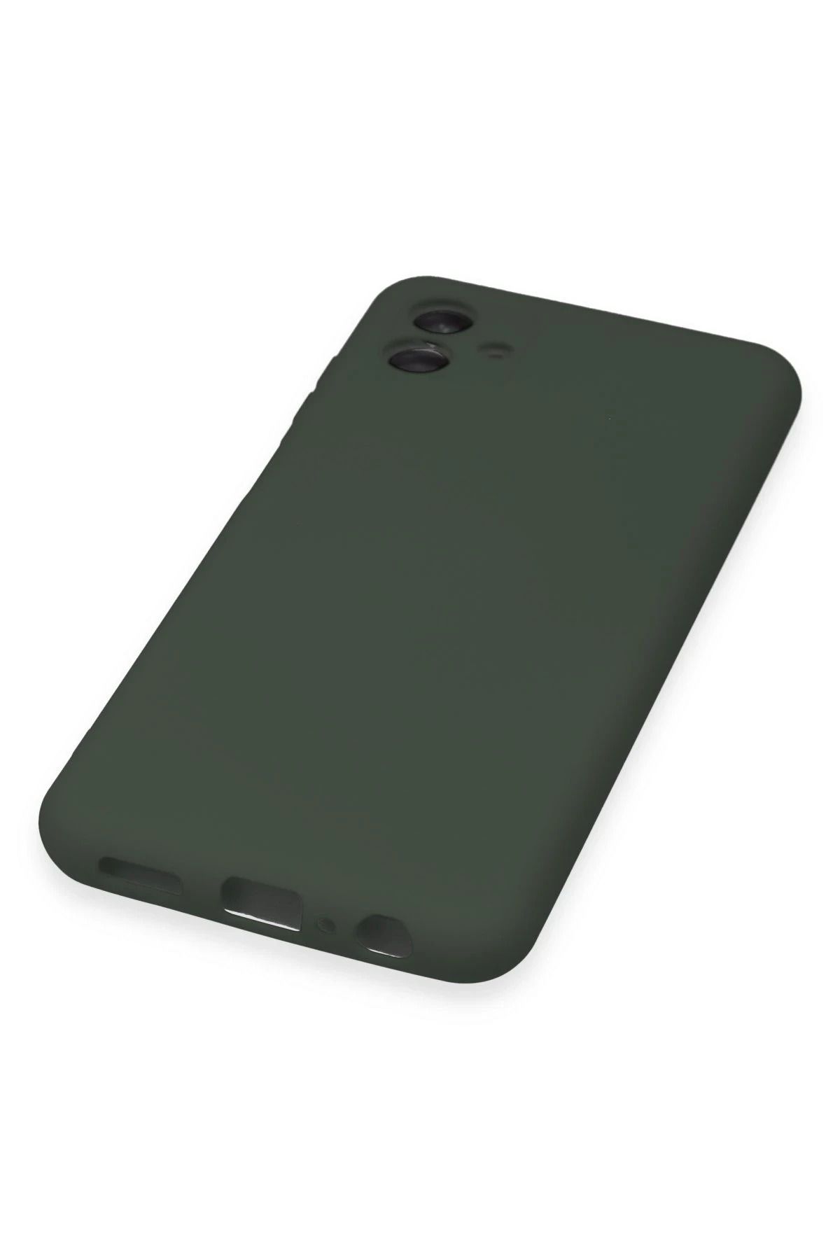 NewFace Galaxy A04E Uyumlu  Nano içi Kadife Silikon - Koyu Yeşil SVLRS