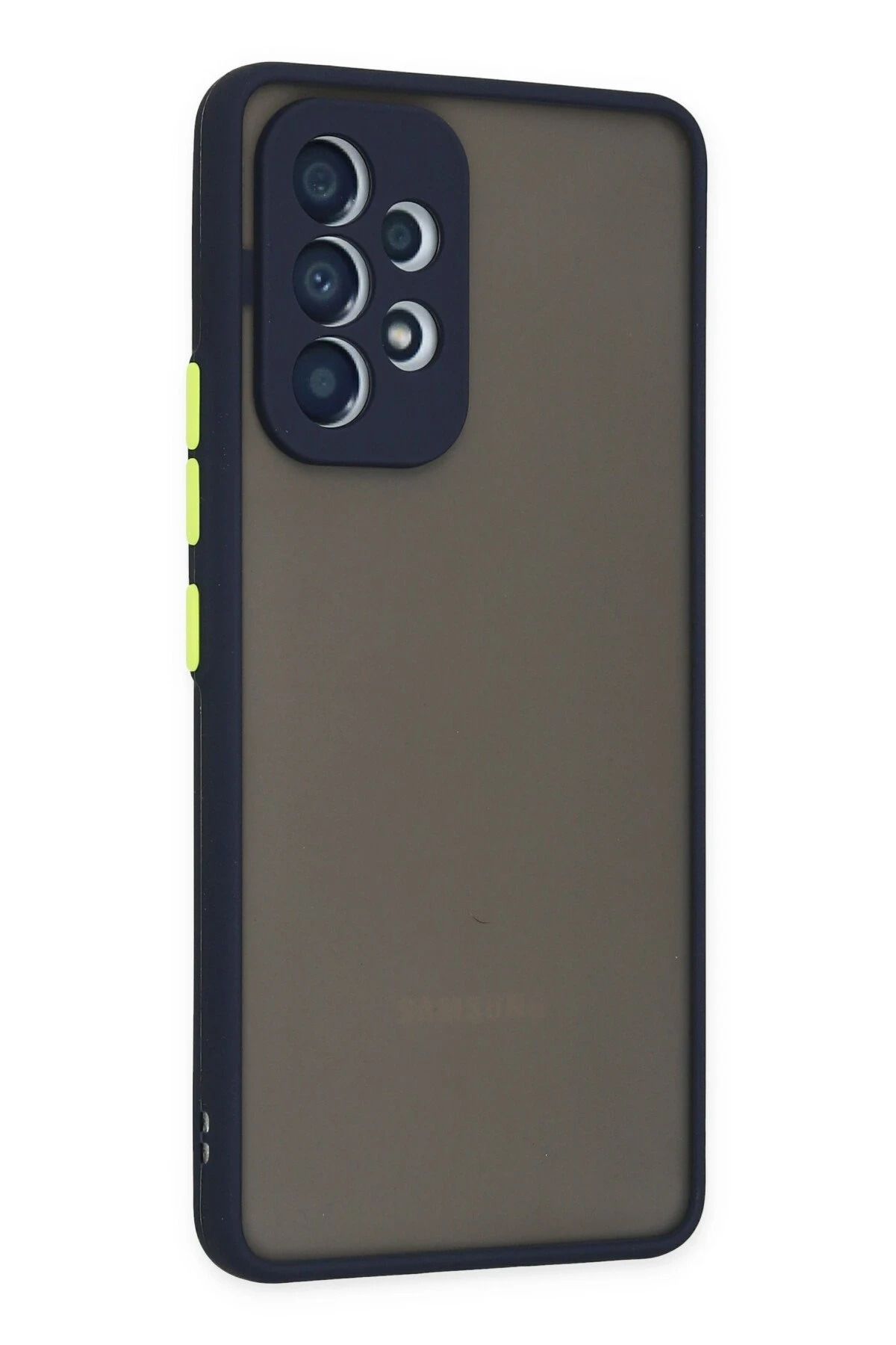 NewFace Samsung Galaxy A73 5G Kılıf Montreal Silikon Kapak - Lacivert SVLRS
