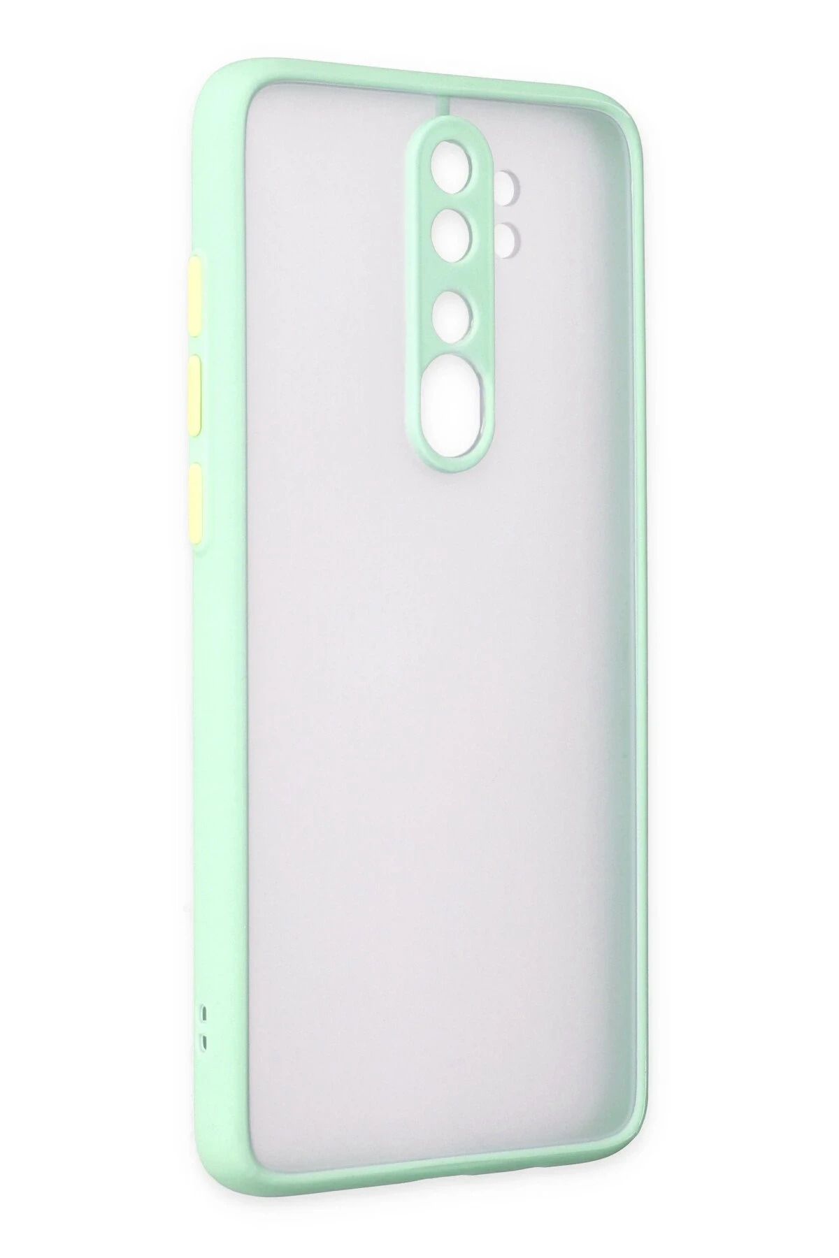 NewFace Xiaomi Redmi Note 8 Pro Kılıf Montreal Silikon Kapak - Turkuaz WLZOR