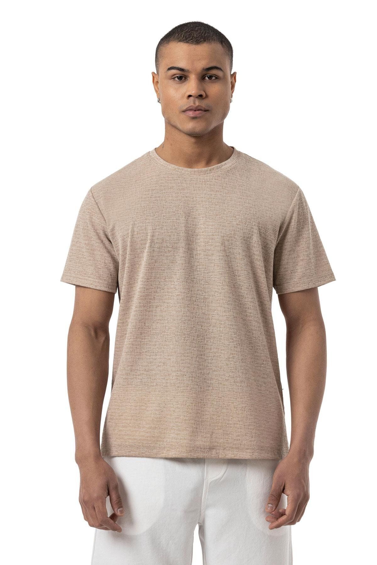 rugatchi Keten Bisiklet Yaka T-Shirt