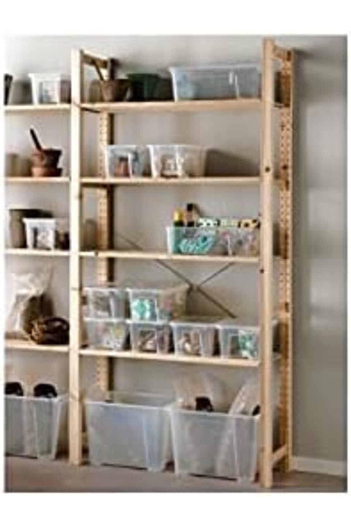 IKEA-Samla Transparent Storage Box 5l – Stackable, Durable, Clear Plastic Box For Organizing & Storage 3