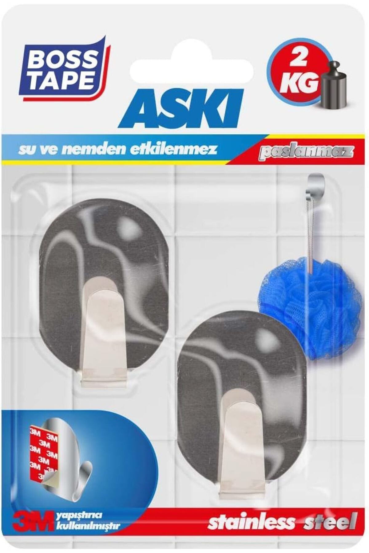 DERİK Eser Tape Paslanmaz Inox İkili Askı DRK 1107872