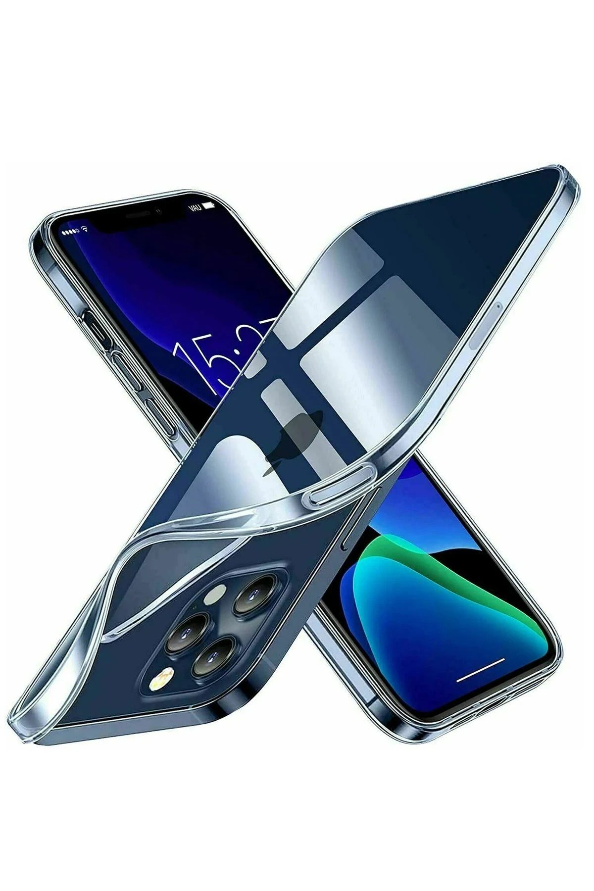 NewFace iPhone 15 Pro Kılıf Lüx Şeffaf Silikon SVLRS