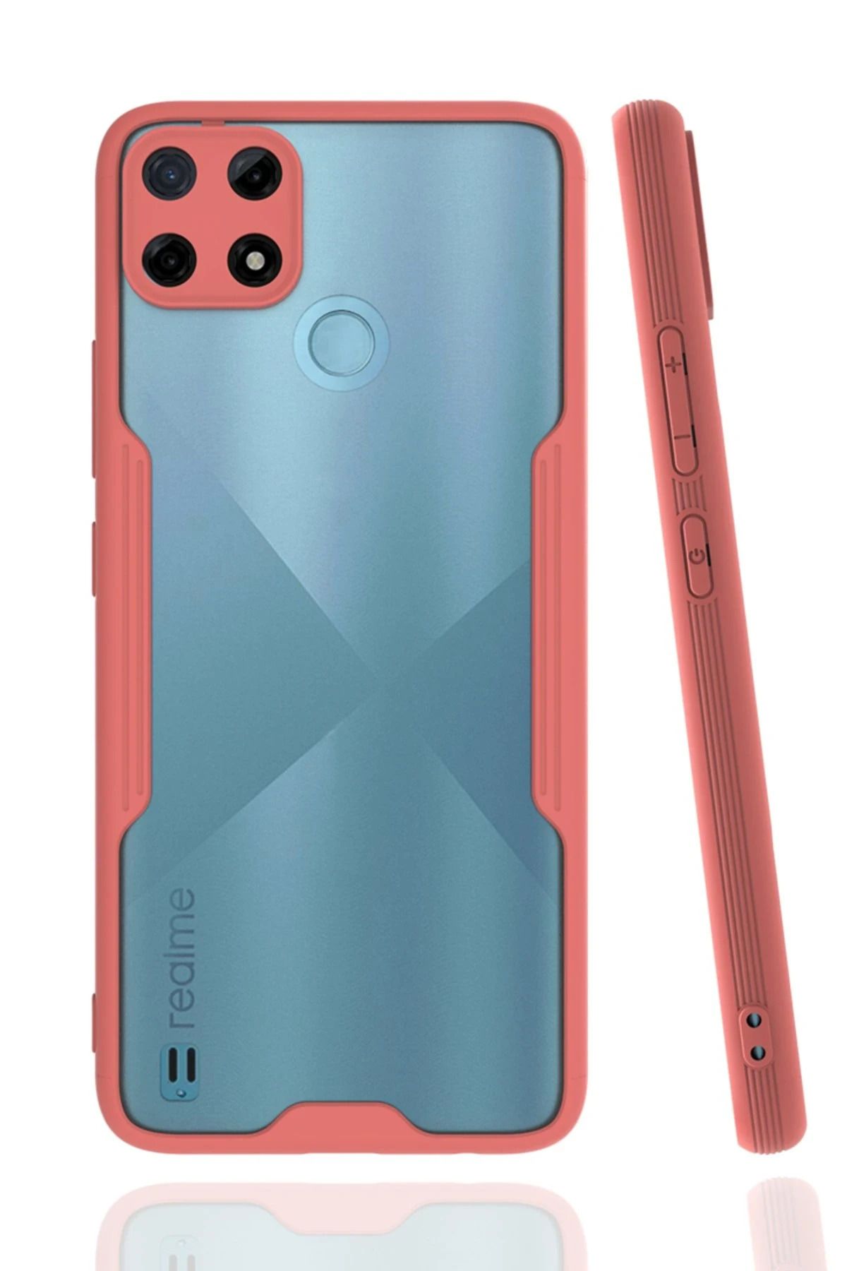 NewFace Realme C25Y Kılıf Platin Silikon - Pembe SVLRS