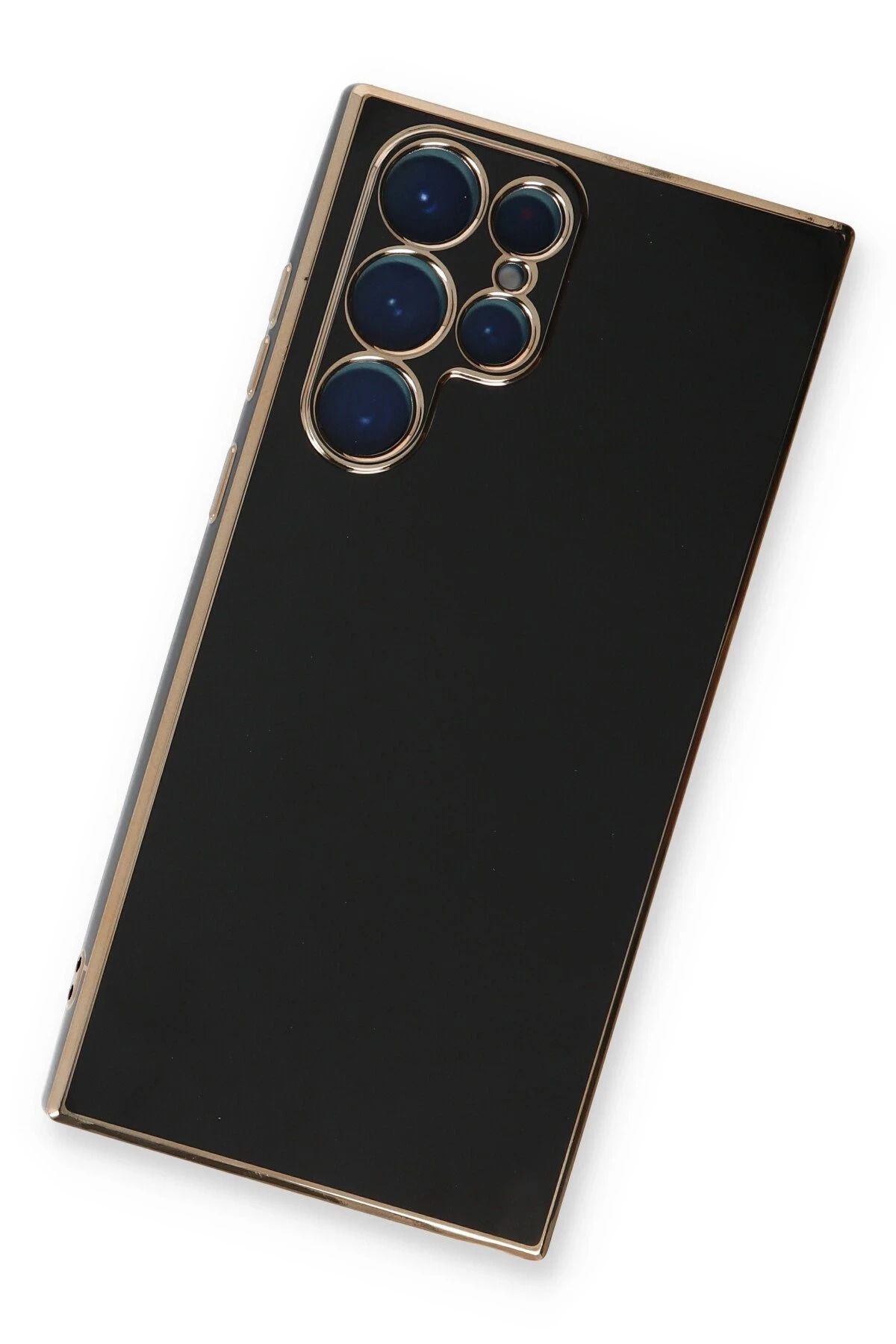 NewFace Samsung Galaxy S22 Ultra Kılıf Volet Silikon - Siyah SVLRS
