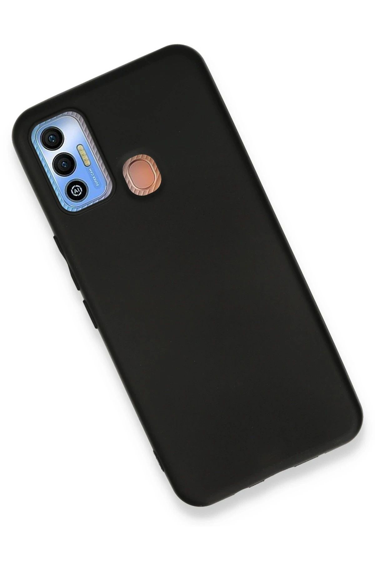 NewFace Tecno Spark 7T Kılıf First Silikon - Siyah SVLRS