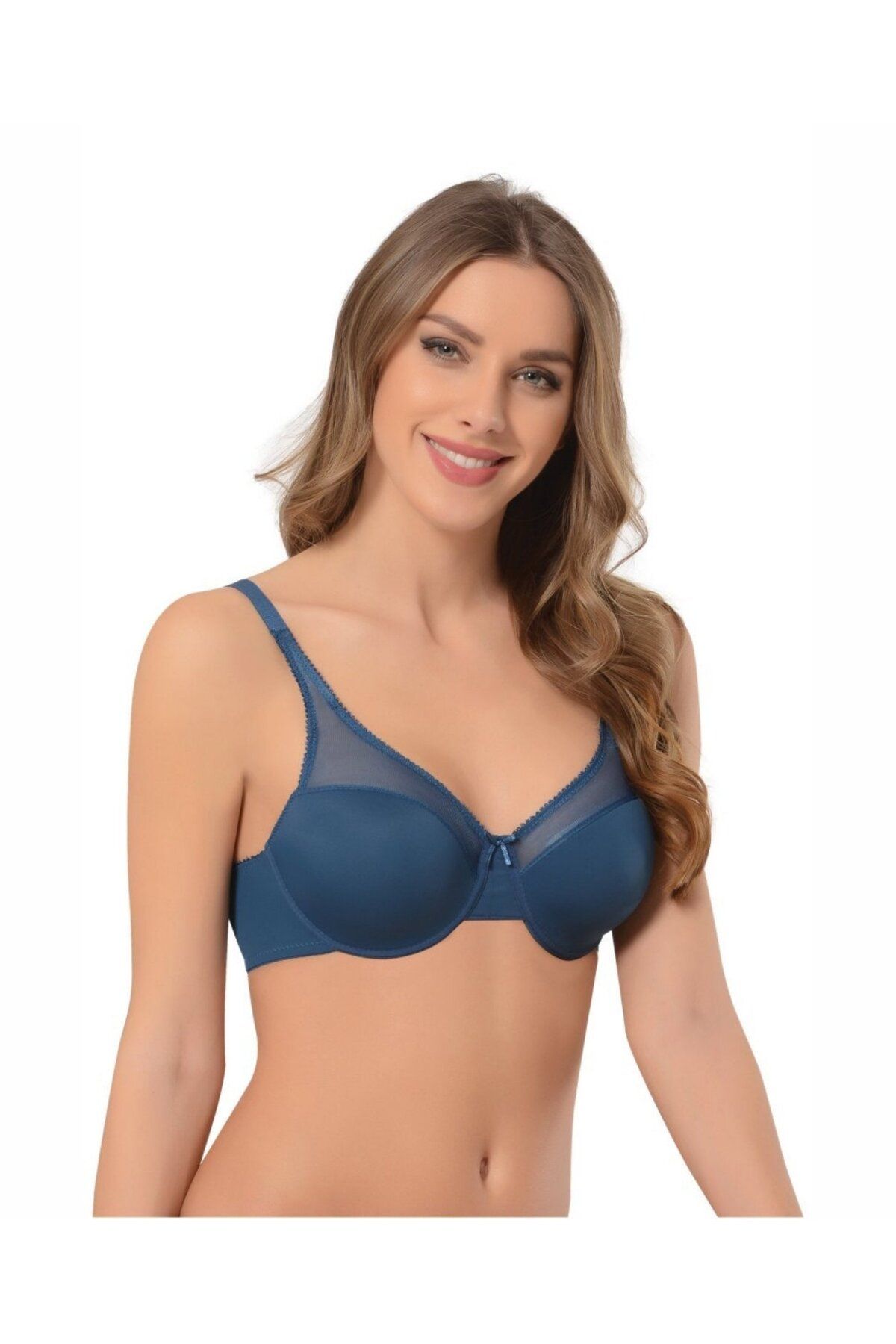 Shop58 NBB 3412 Desteksiz Kaplı Sütyen Mürdüm