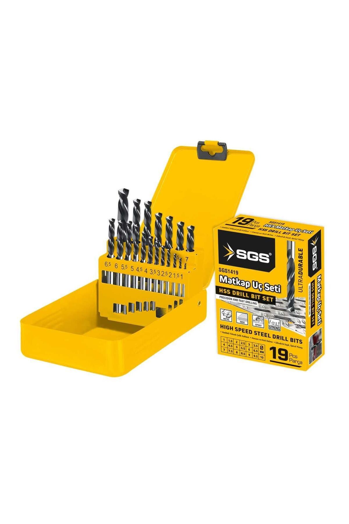 K&A 1419 Hss Matkap Ucu Seti 19 Parça