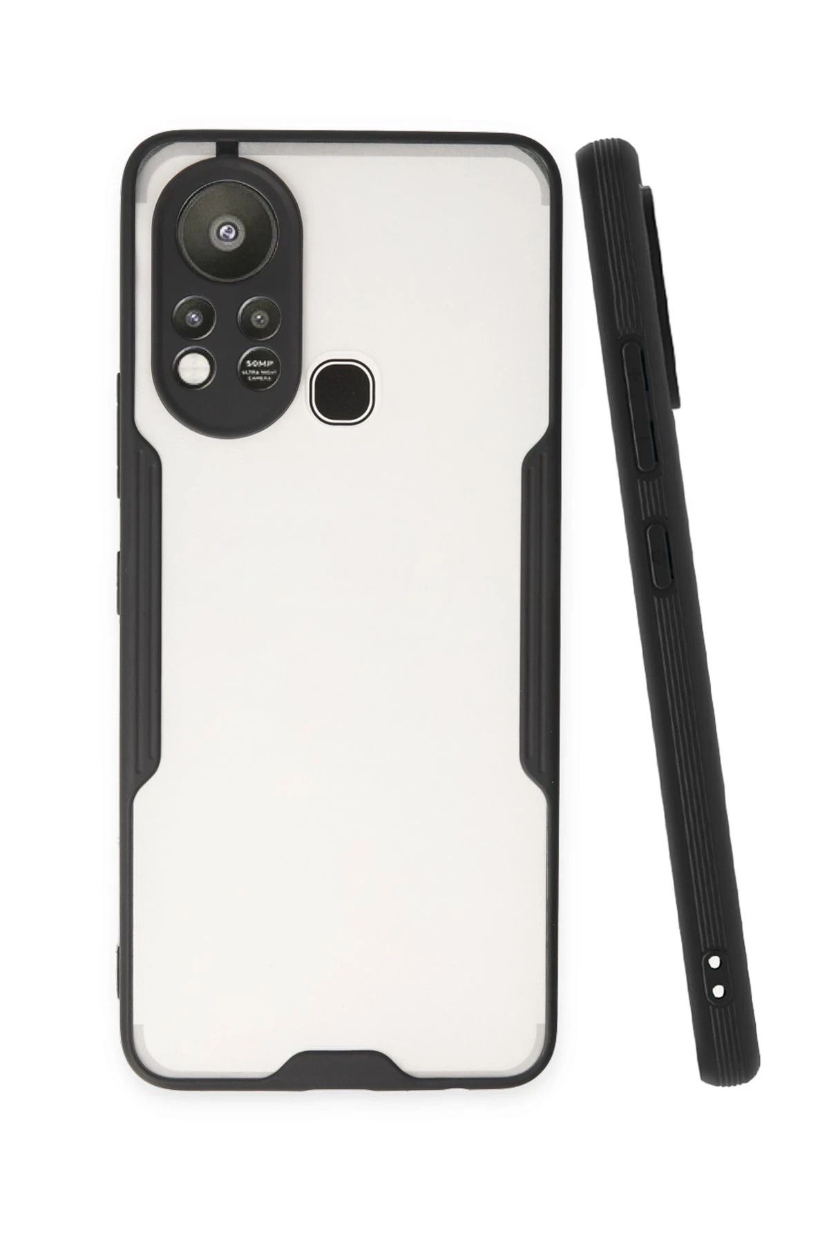 NewFace İnfinix Hot 11s Kılıf Platin Silikon - Siyah SVLRS
