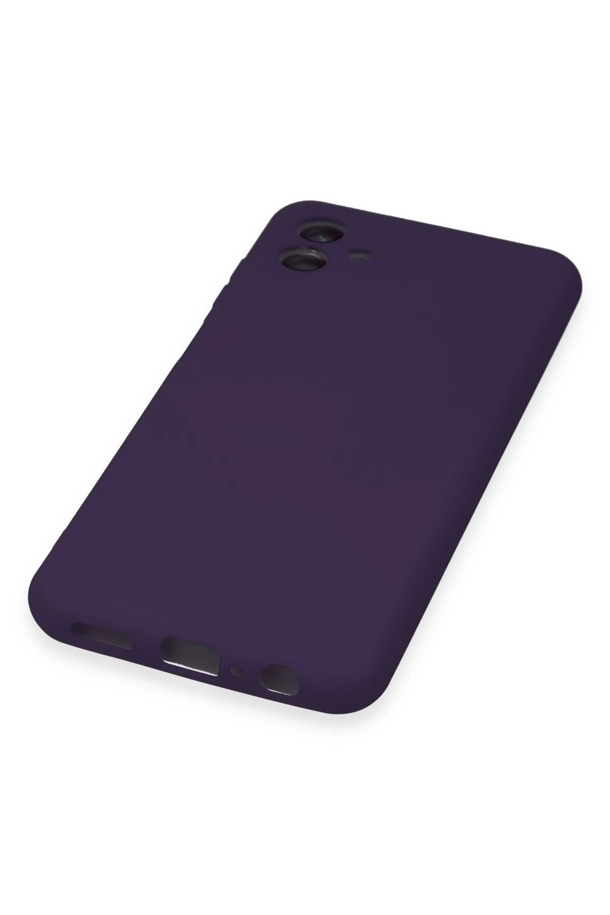 NewFace Galaxy A04Euyumu  Kılıf Nano içi Kadife Silikon - Mor SVLRS