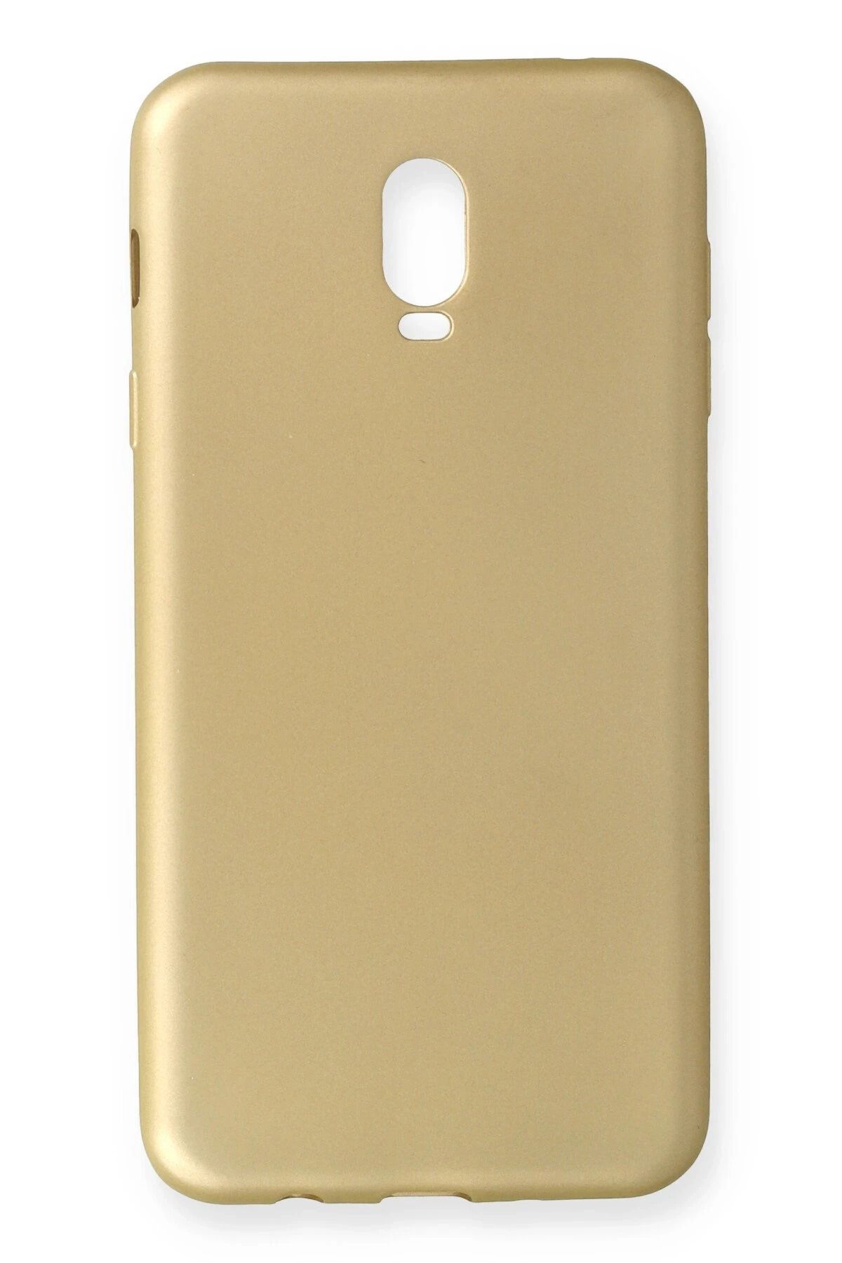 NewFace Samsung Galaxy C8 Kılıf First Silikon - Gold SVLRS