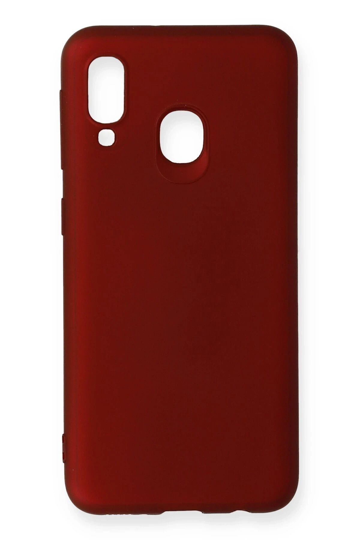 NewFace Samsung Galaxy A20E Kılıf First Silikon - Bordo NRMSA