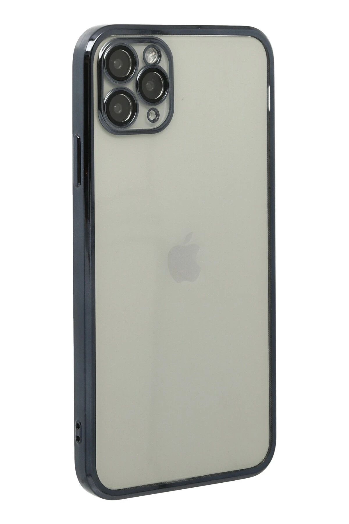 NewFace iPhone 11 Pro Kılıf Lensli Silikon - Siyah SVLRS