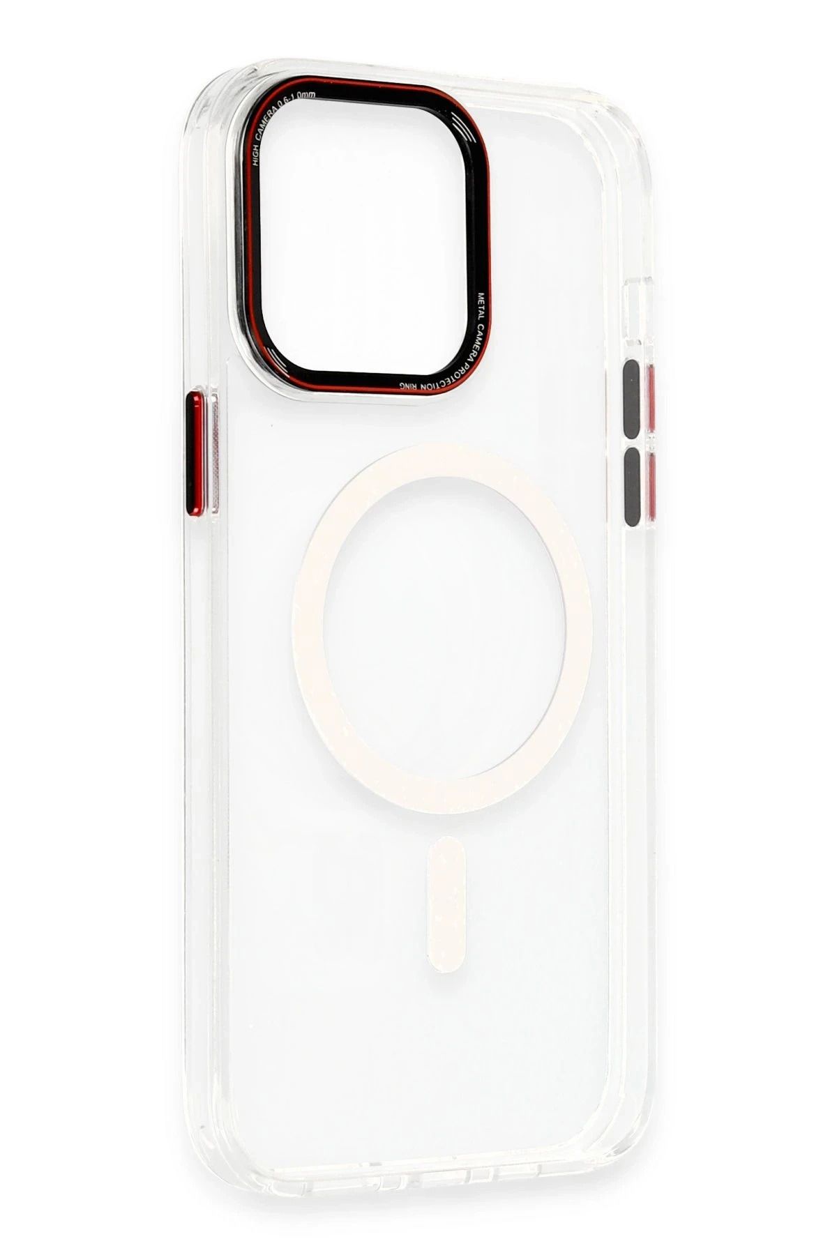 NewFace iPhone 14 Pro Kılıf Dinamik Magneticsafe Silikon - Şeffaf SVLRS