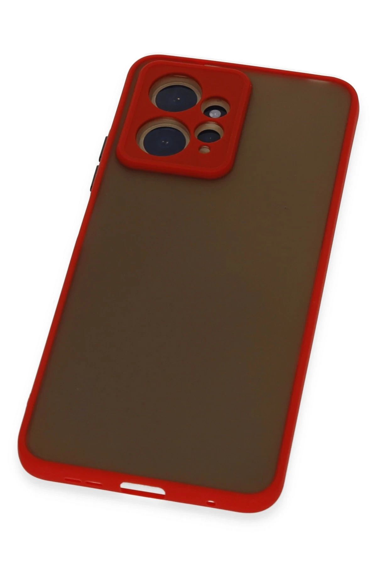 NewFace Xiaomi Redmi Note 12 4G Kılıf Montreal Silikon Kapak - Kırmızı NRMSA