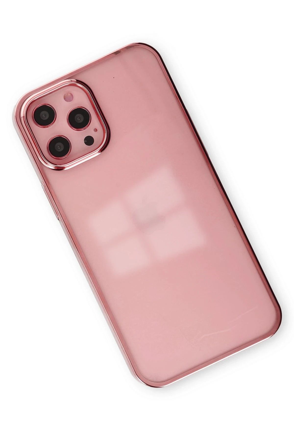 NewFace iPhone 12 Pro Max Kılıf Element Silikon - Pembe NRMSA