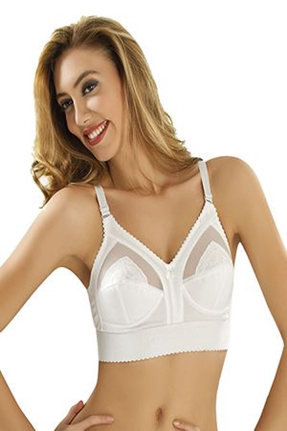 Shop58 Beyaz Mideli Toparlayıcı Sütyen - 504