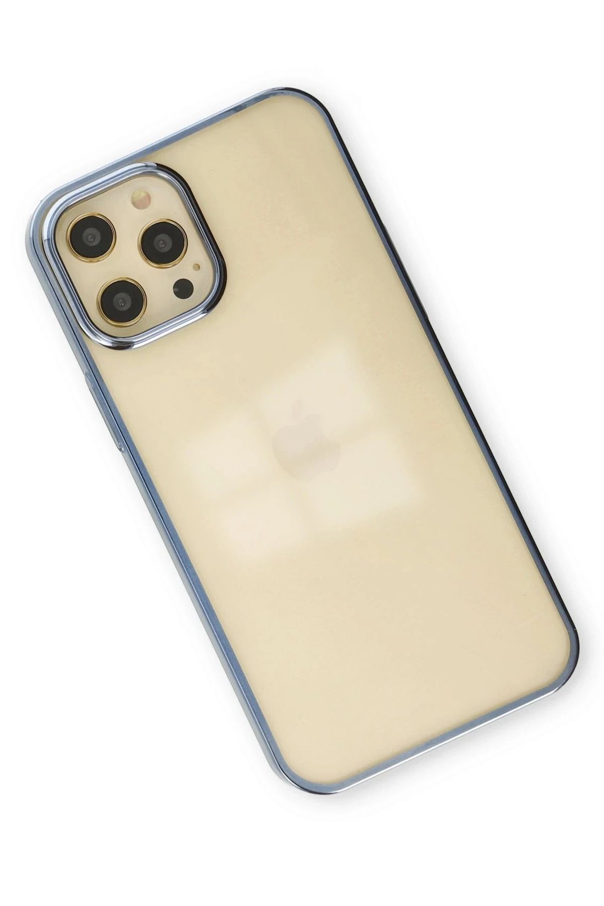 NewFace iPhone 12 Pro Max Kılıf Element Silikon - Mavi NRMSA