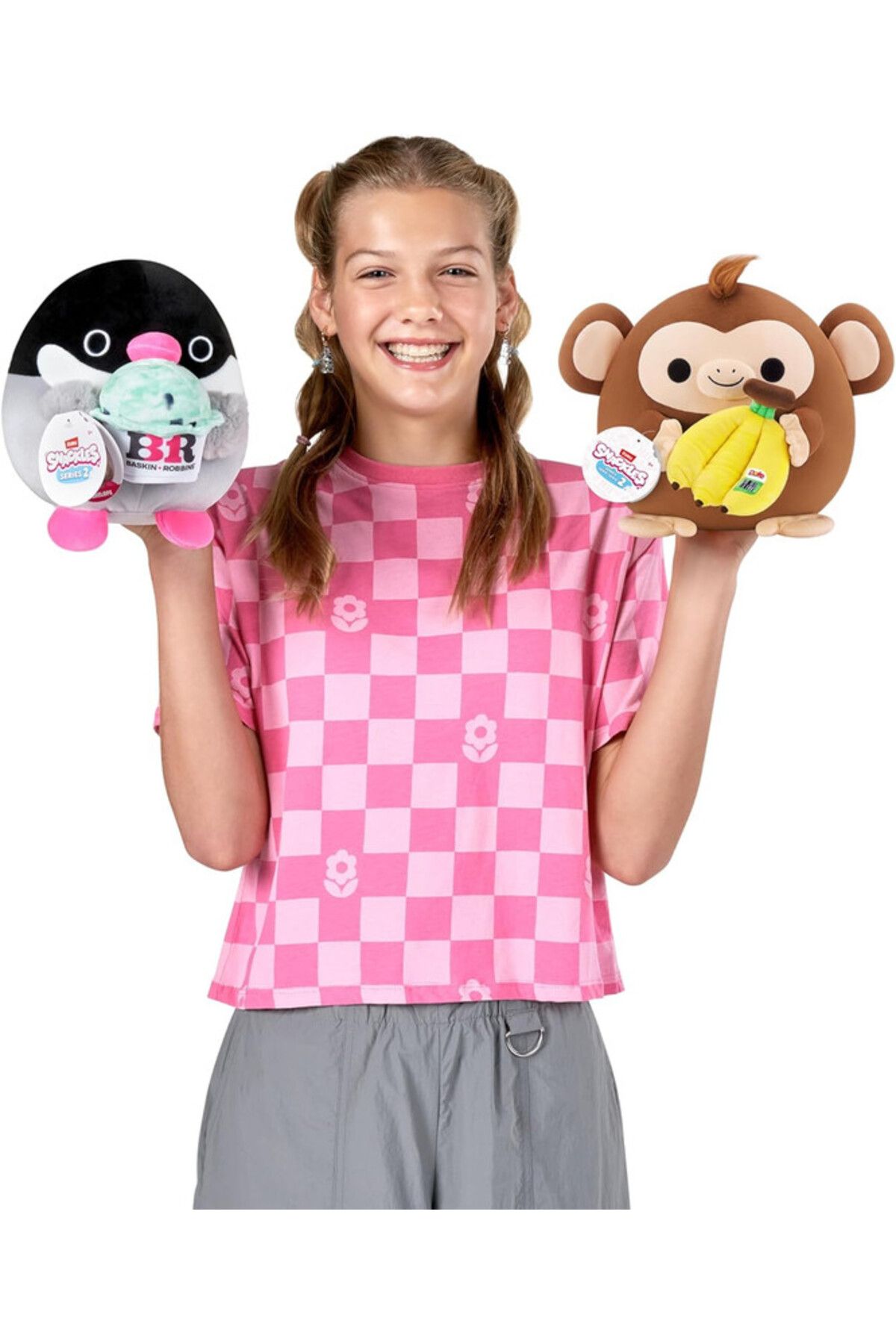 Zuru-Snackles Series 2 Monkey & Dole 8 Inch Plush by ZURU, Ultra Soft Plush, Collectible Plush with Re... 6