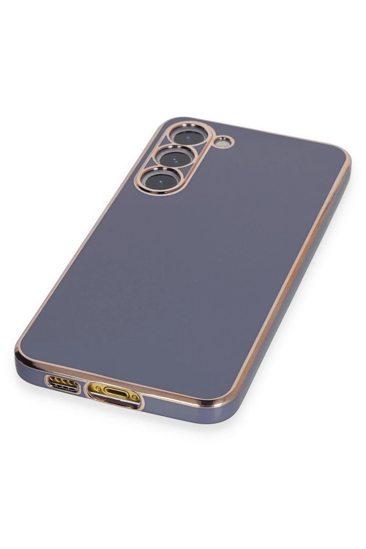 NewFace Samsung Galaxy S23 Plus Kılıf Volet Silikon - Mavi NRMSA