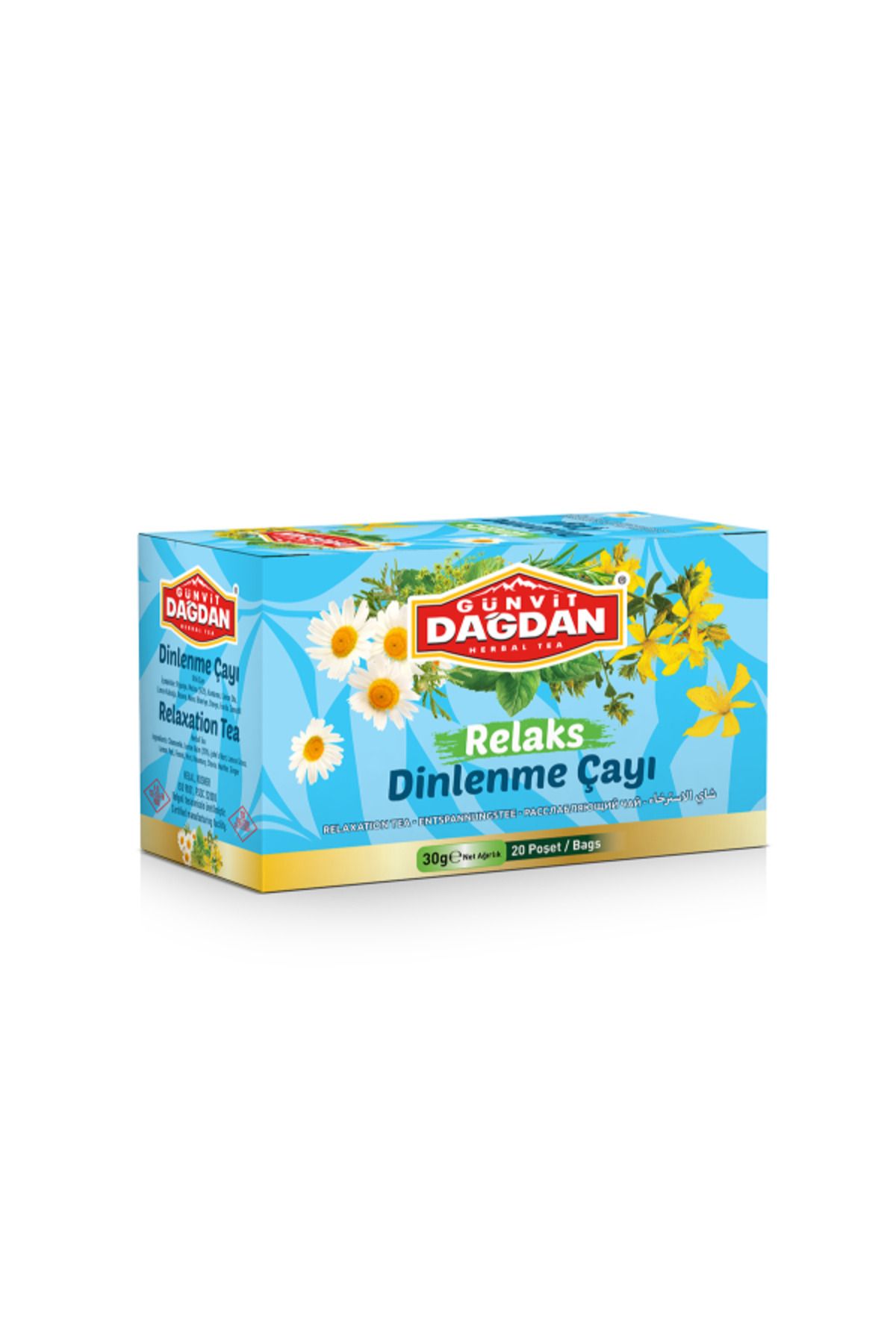 GÜNVİT DAĞDAN Relaks Dinlenme Çayı Bardak Poşet 20’li