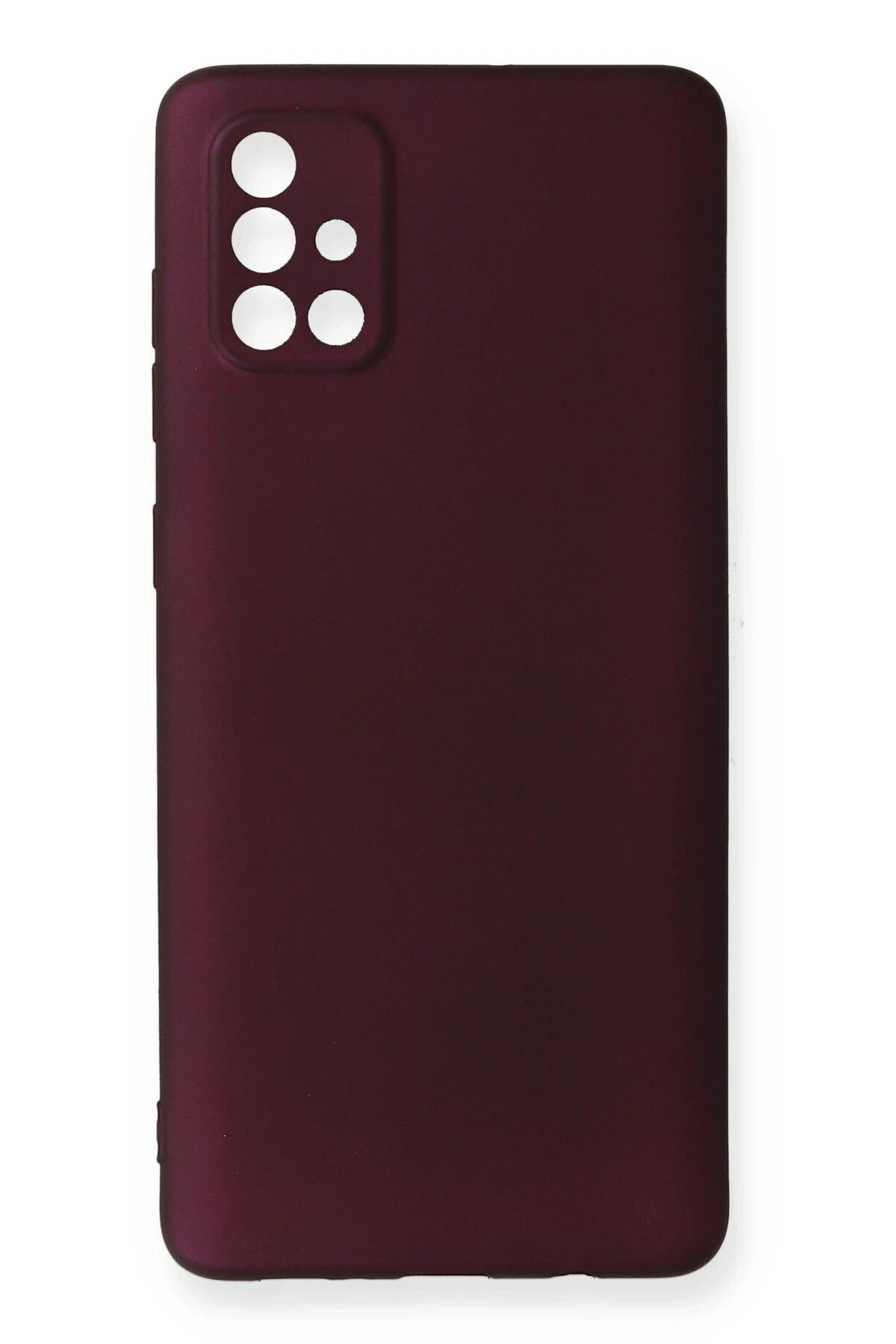 NewFace Samsung Galaxy A71 Kılıf First Silikon - Mürdüm NRMSA