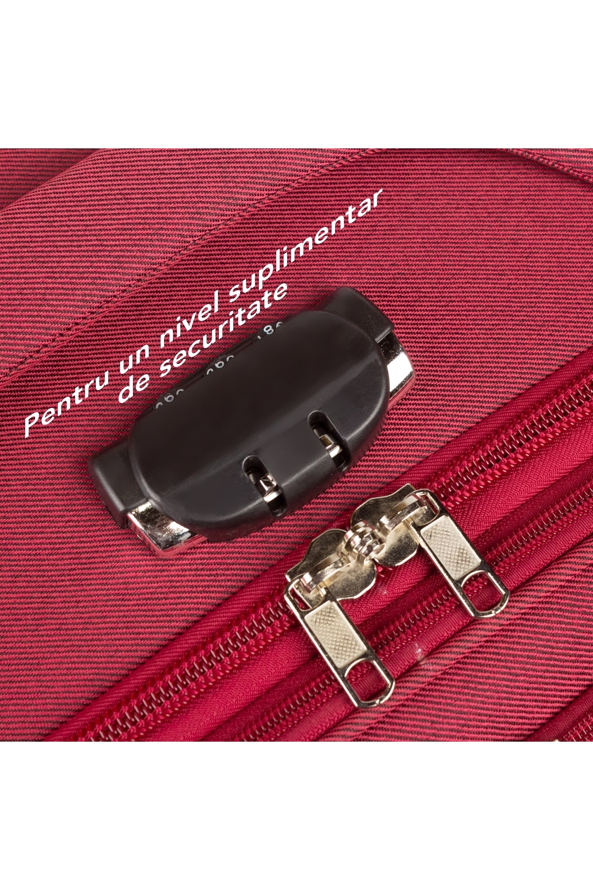 Naimeed Company-Small travel trolley, Naimeed D5980, 4 wheels, textile material, combination lock, Red,35.5x26x52cm 6
