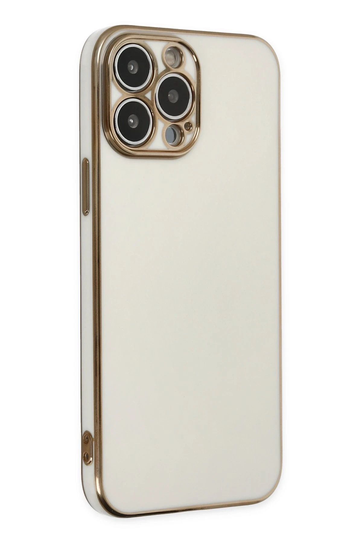 NewFace iPhone 15 Pro Max Kılıf Volet Silikon - Beyaz SVLRS