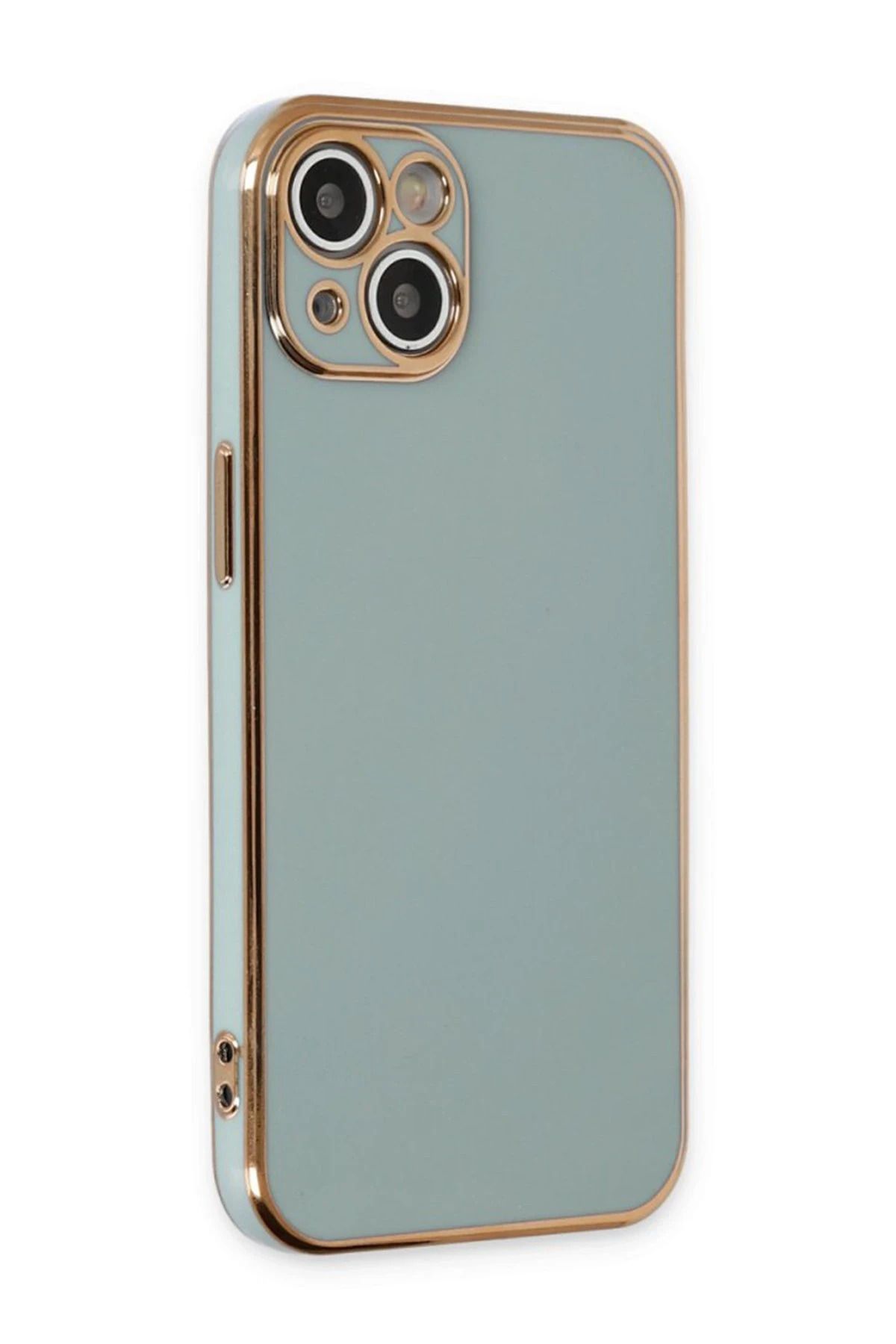 NewFace iPhone 15 Kılıf Volet Silikon - Açık Yeşil SVLRS