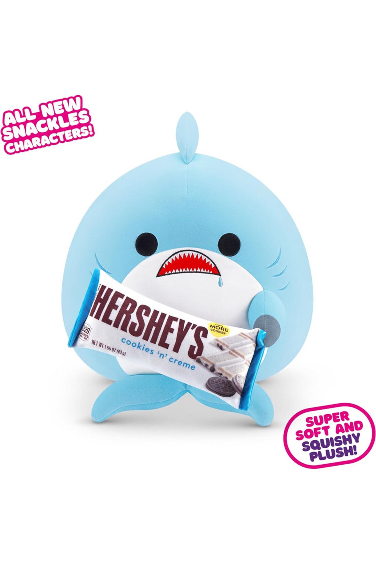 Zuru-Snackles Series 2 Shark & Hershey (Cookies n Cream) 14 Inch Plush by ZURU, Ultra Soft Plush, Coll... 2