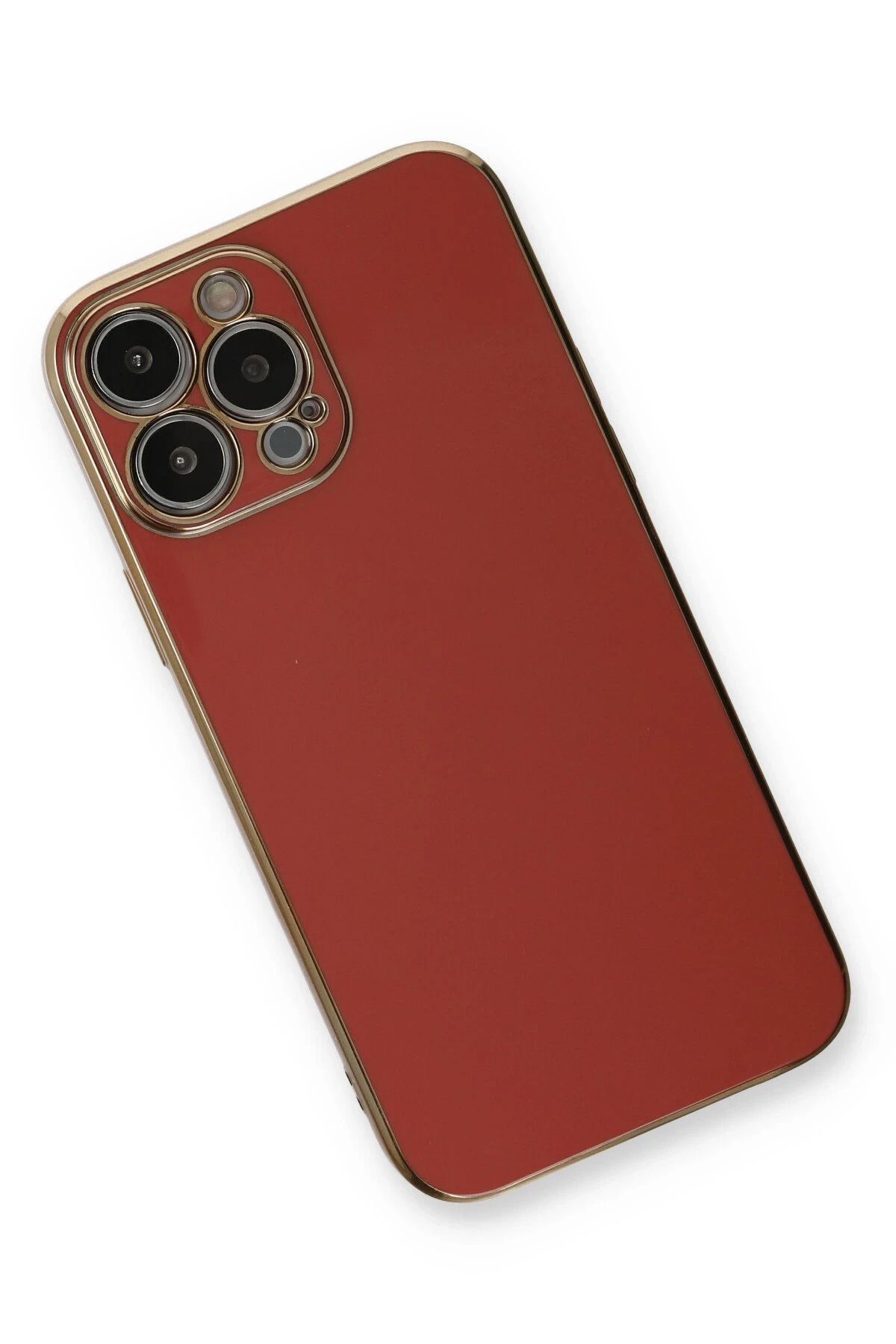 NewFace iPhone 13 Pro Kılıf Volet Silikon - Kırmızı NRMSA