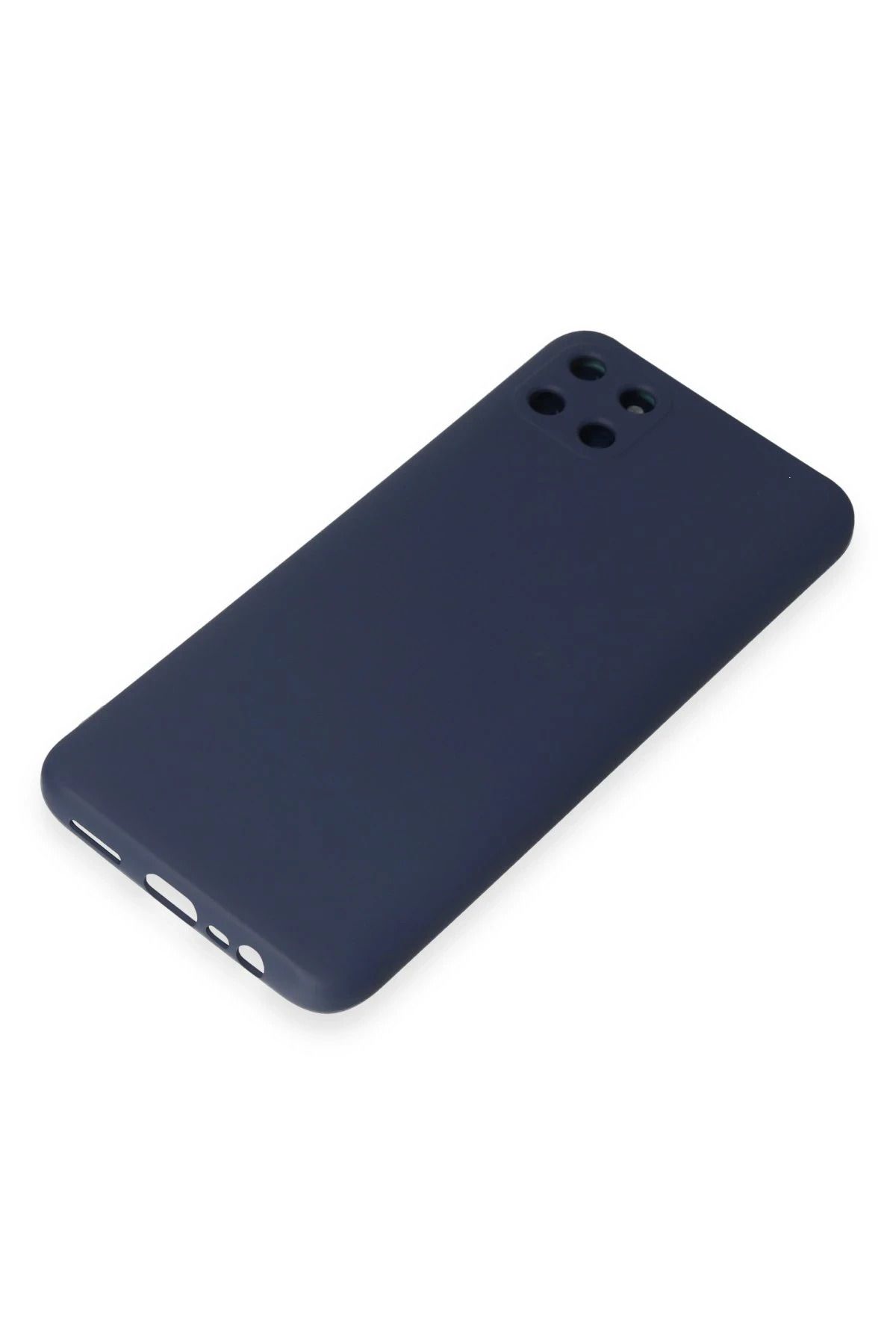 NewFace Realme C11 uyumlu Kılıf Nano içi Kadife Silikon - Lacivert SVLRS
