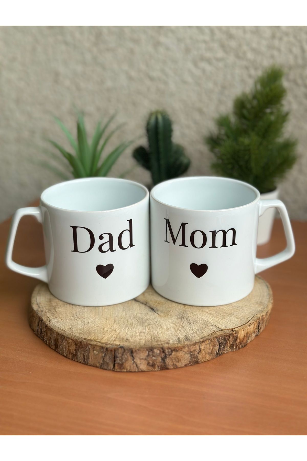 Cupova - Dad And Mom Kupa Bardak Seti, Anneler Günü, Babalar Günü, Hediye