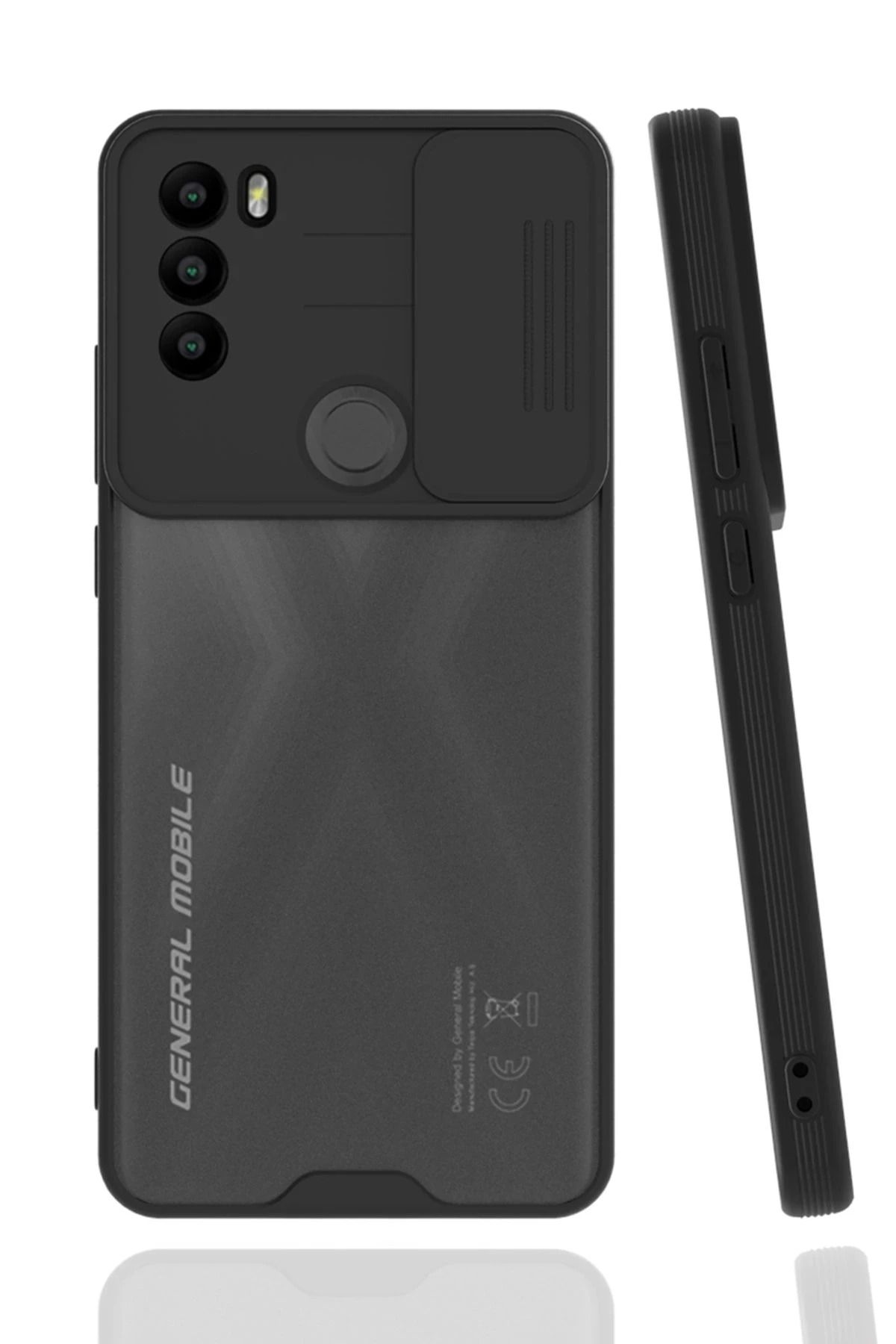 NewFace General Mobile GM 21 Plus Kılıf Platin Kamera Koruma Silikon - Siyah SVLRS