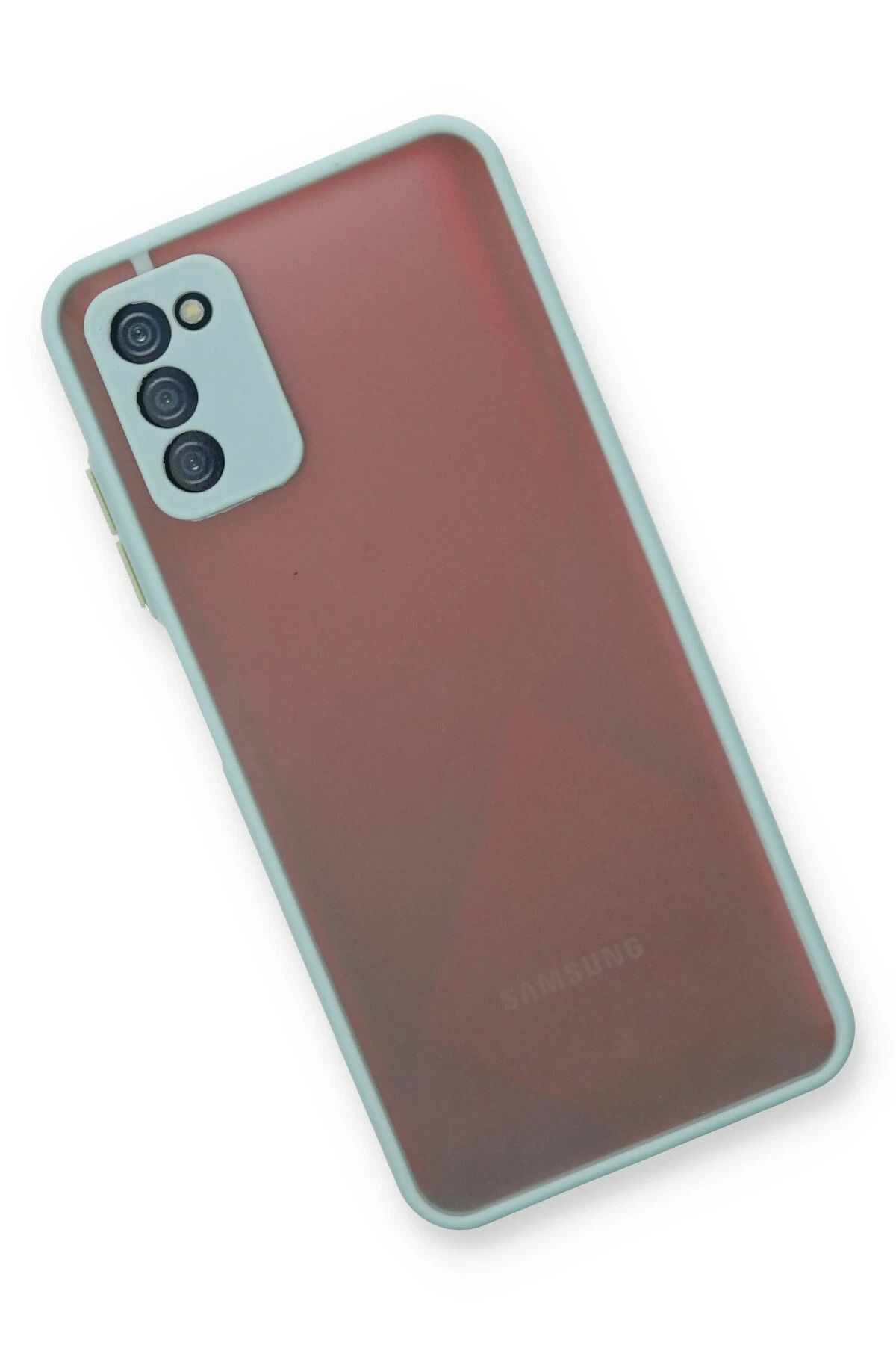 NewFace Samsung Galaxy A03S Kılıf Montreal Silikon Kapak - Turkuaz SVLRS
