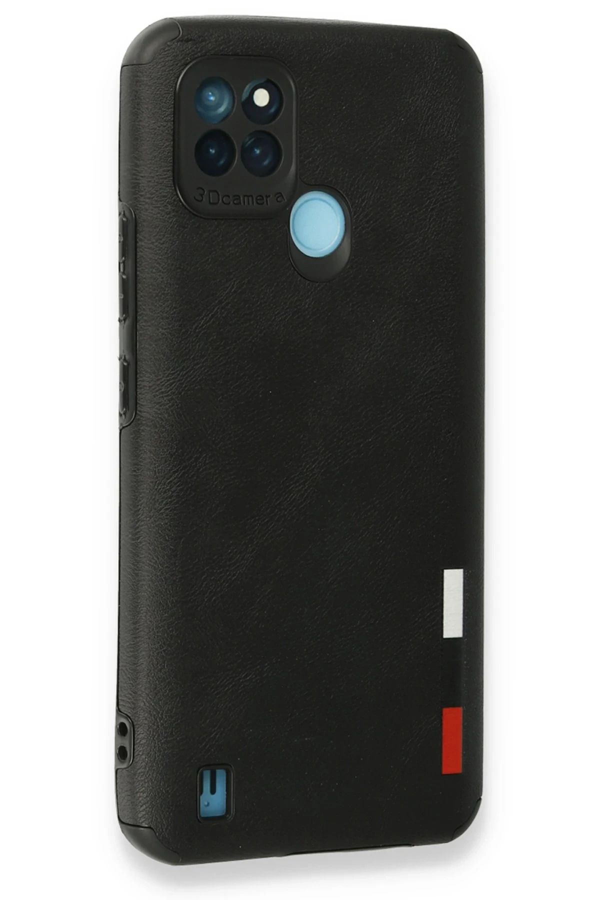NewFace Realme C25Y Kılıf Loop Deri Silikon - Siyah SVLRS