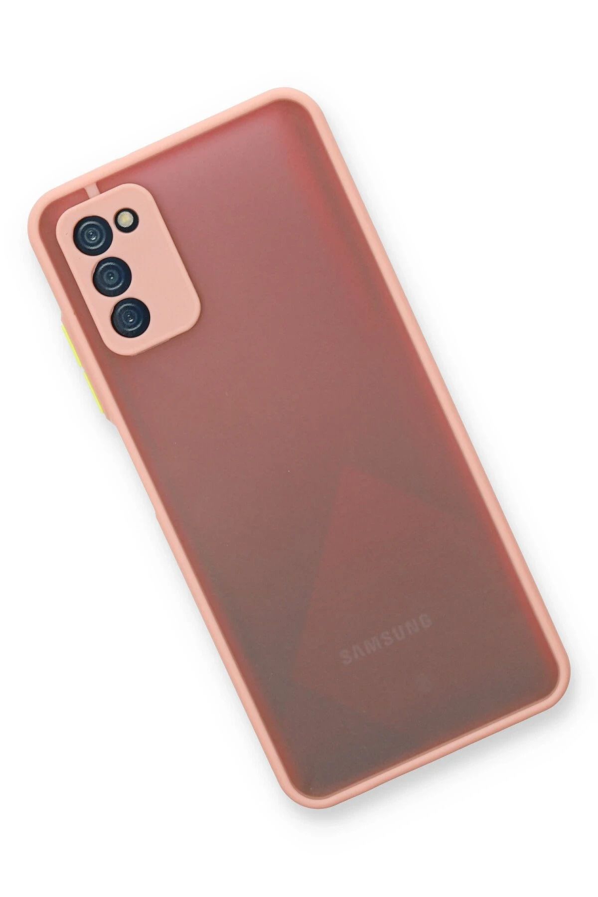 NewFace Samsung Galaxy A03S Kılıf Montreal Silikon Kapak - Pembe SVLRS