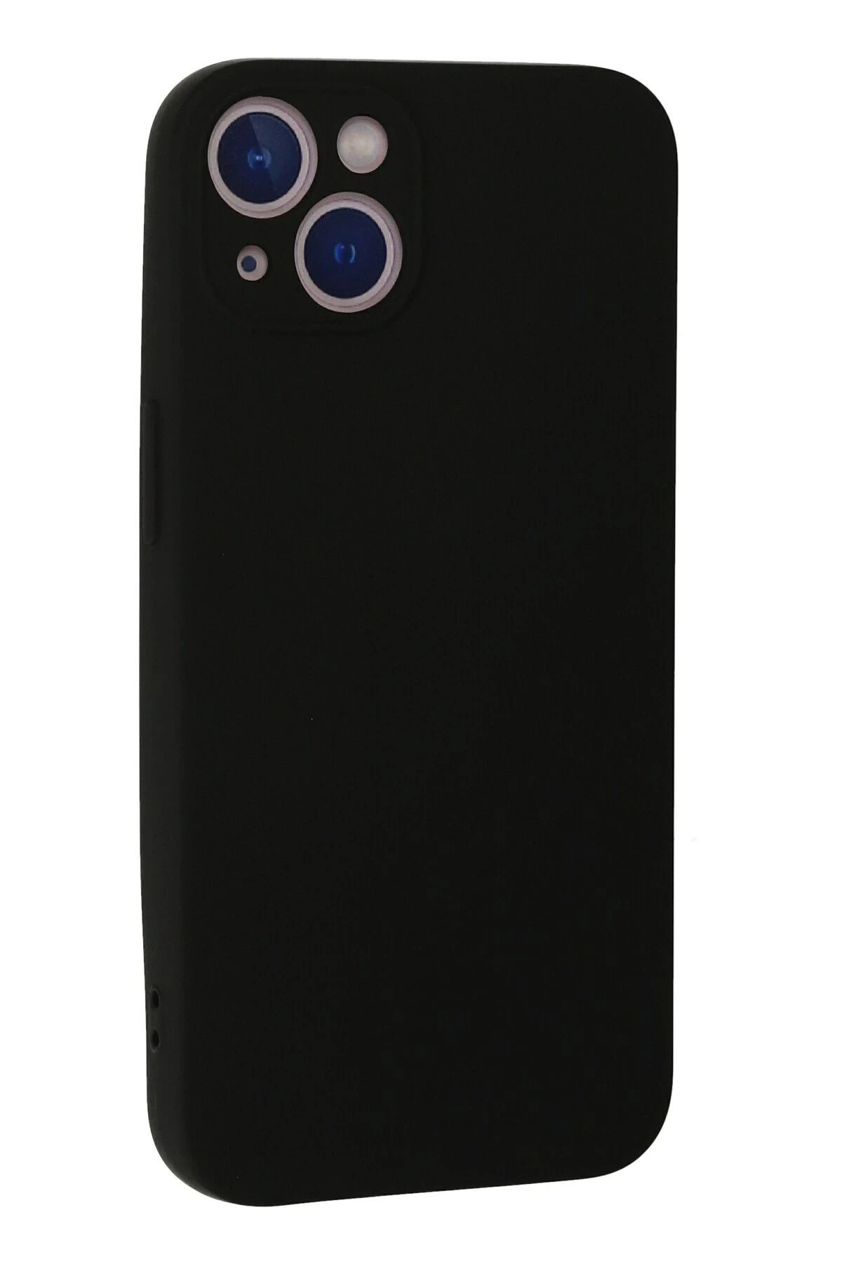 NewFace iPhone 13 Mini Uyumlu Kılıf Nano içi Kadife Silikon - Siyah GLSTD