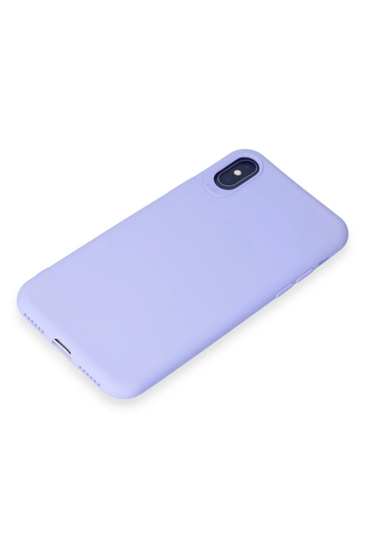 NewFace iPhone X Kılıf First Silikon - Lila SVLRS
