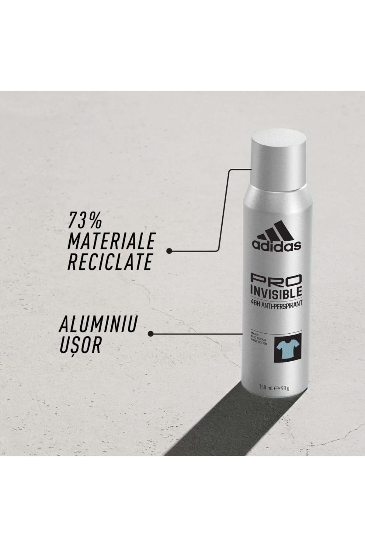 adidas-Deodorant spray antiperspirant Adidas Male Pro Invisible 4