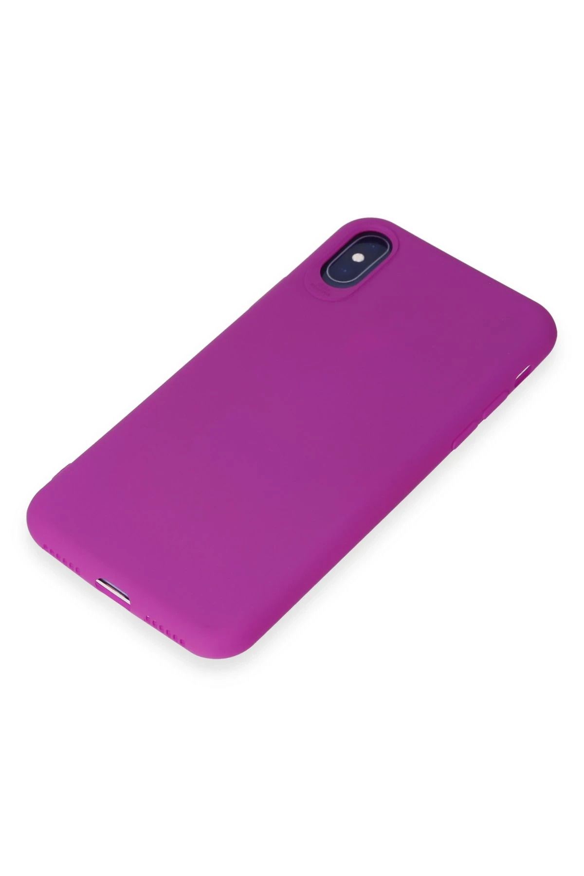 NewFace iPhone X Kılıf First Silikon - Mor SVLRS