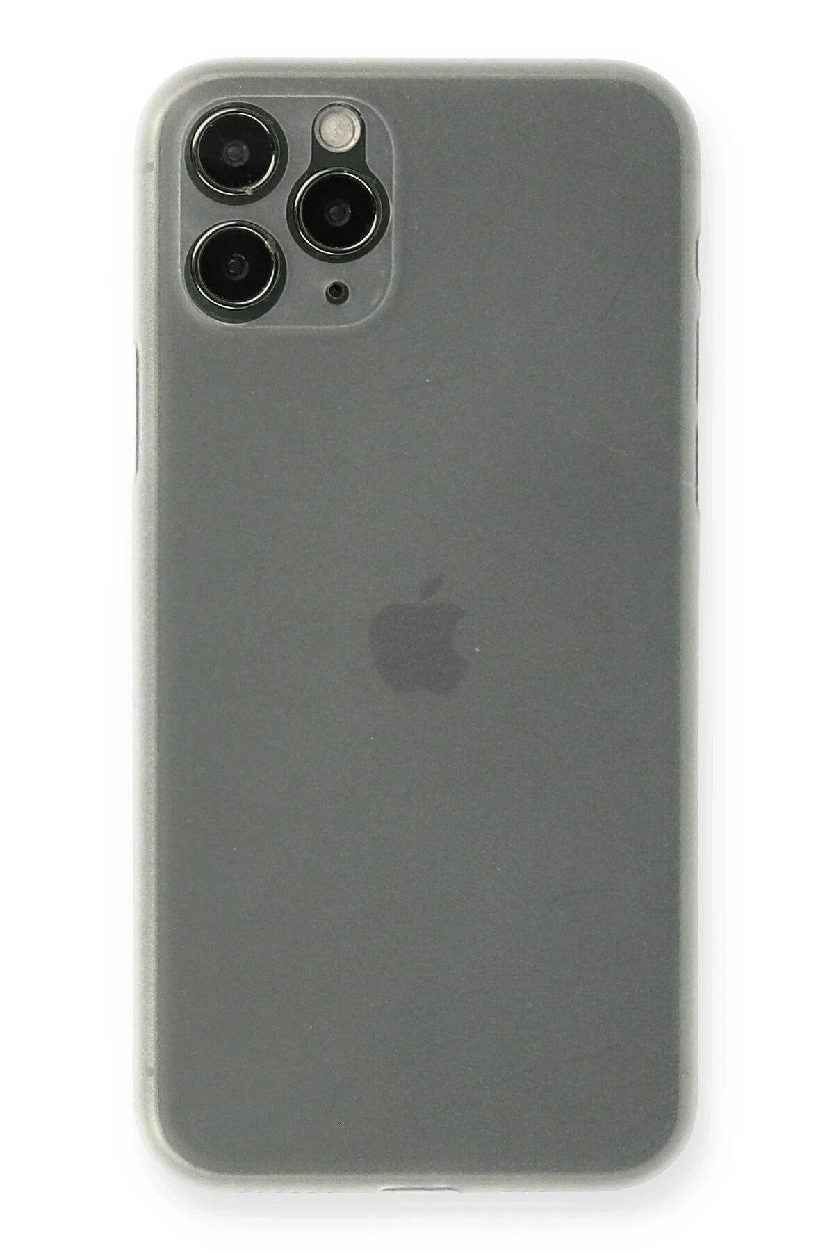 NewFace iPhone 11 Pro Max Kılıf PP Ultra İnce Kapak - Beyaz GLSTD