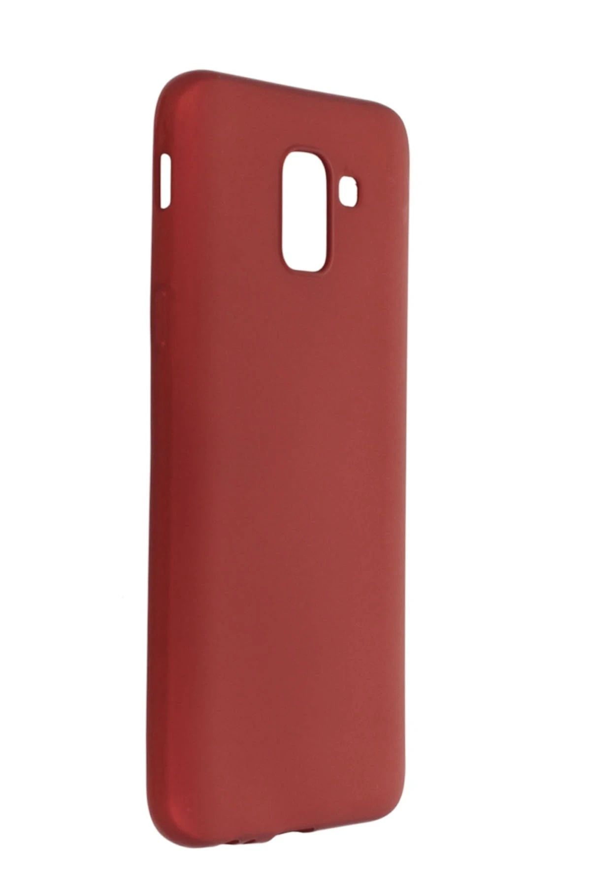 NewFace Samsung Galaxy J6 Kılıf First Silikon - Bordo NRMSA