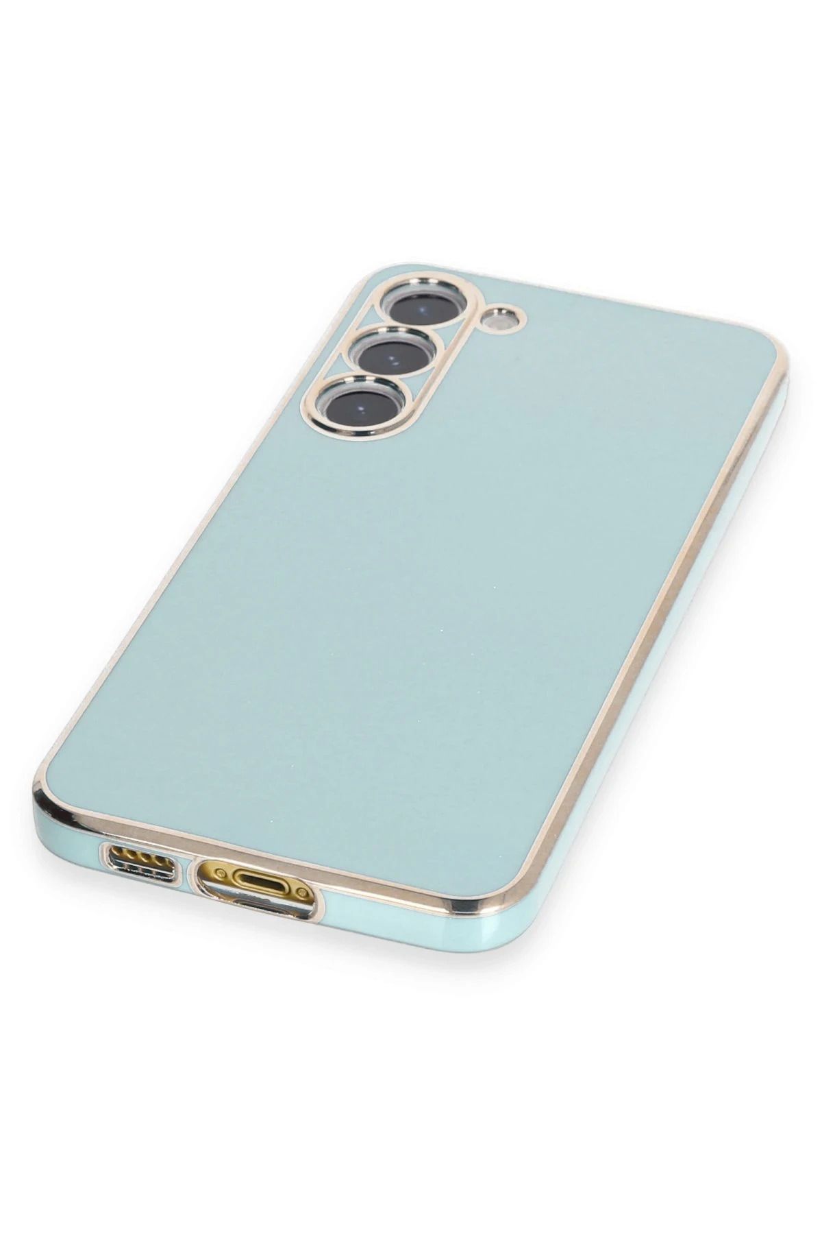 NewFace Samsung Galaxy S23 Plus Kılıf Volet Silikon - Açık Yeşil SVLRS