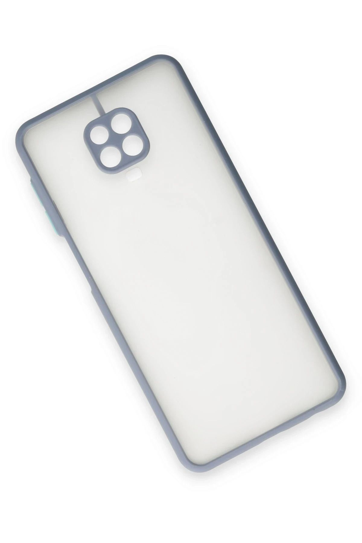 NewFace Xiaomi Redmi Note 9 Pro Kılıf Montreal Silikon Kapak - Gri ALMLA