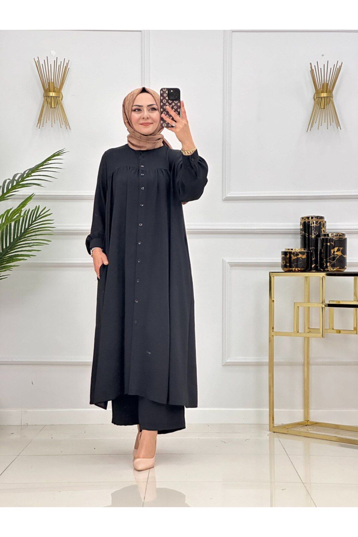 Enans Design Kadın Tesettür 2'Li takım Tunik & Pantolon