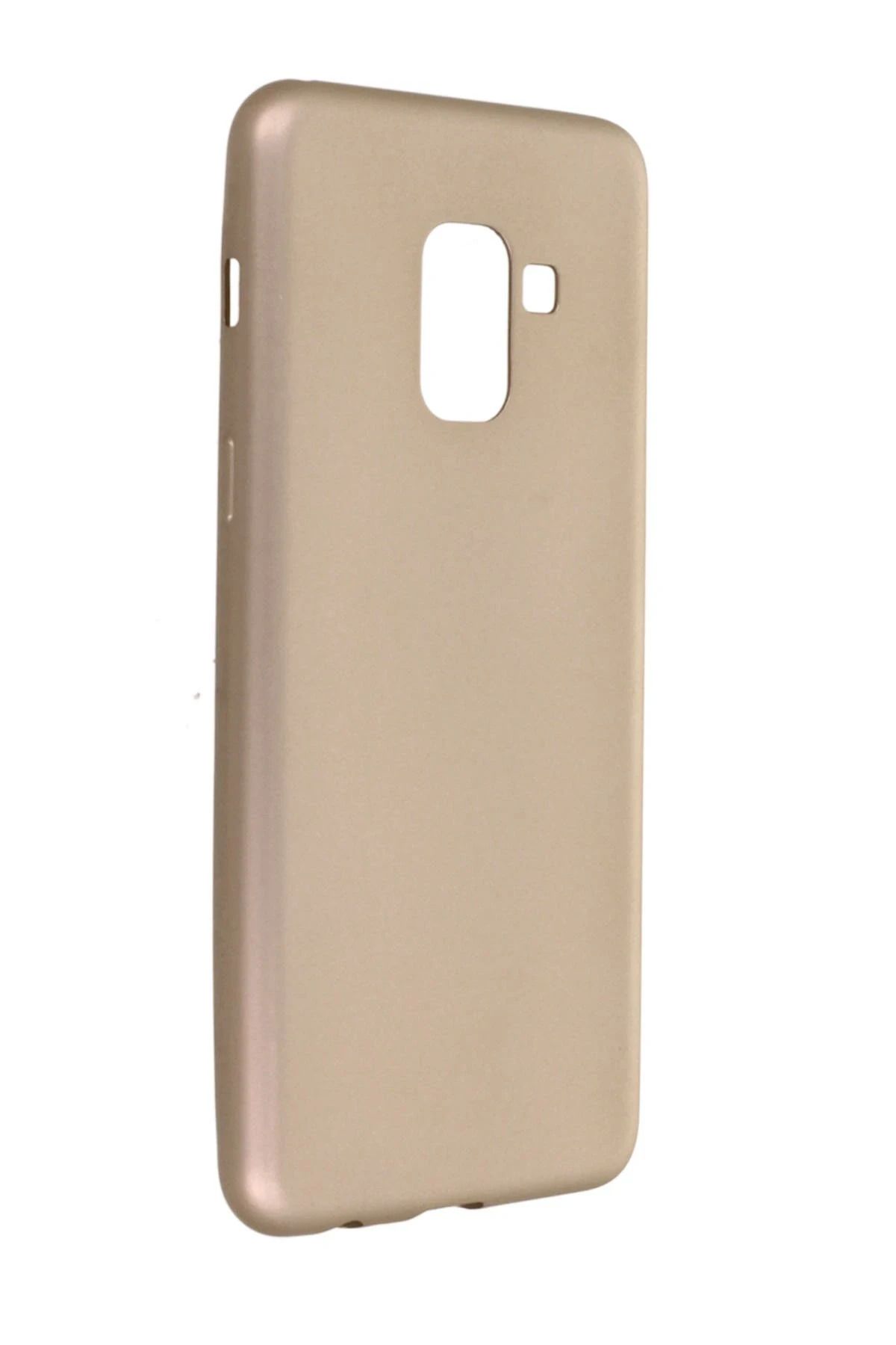 NewFace Samsung Galaxy A8 2018 Kılıf First Silikon - Gold SVLRS