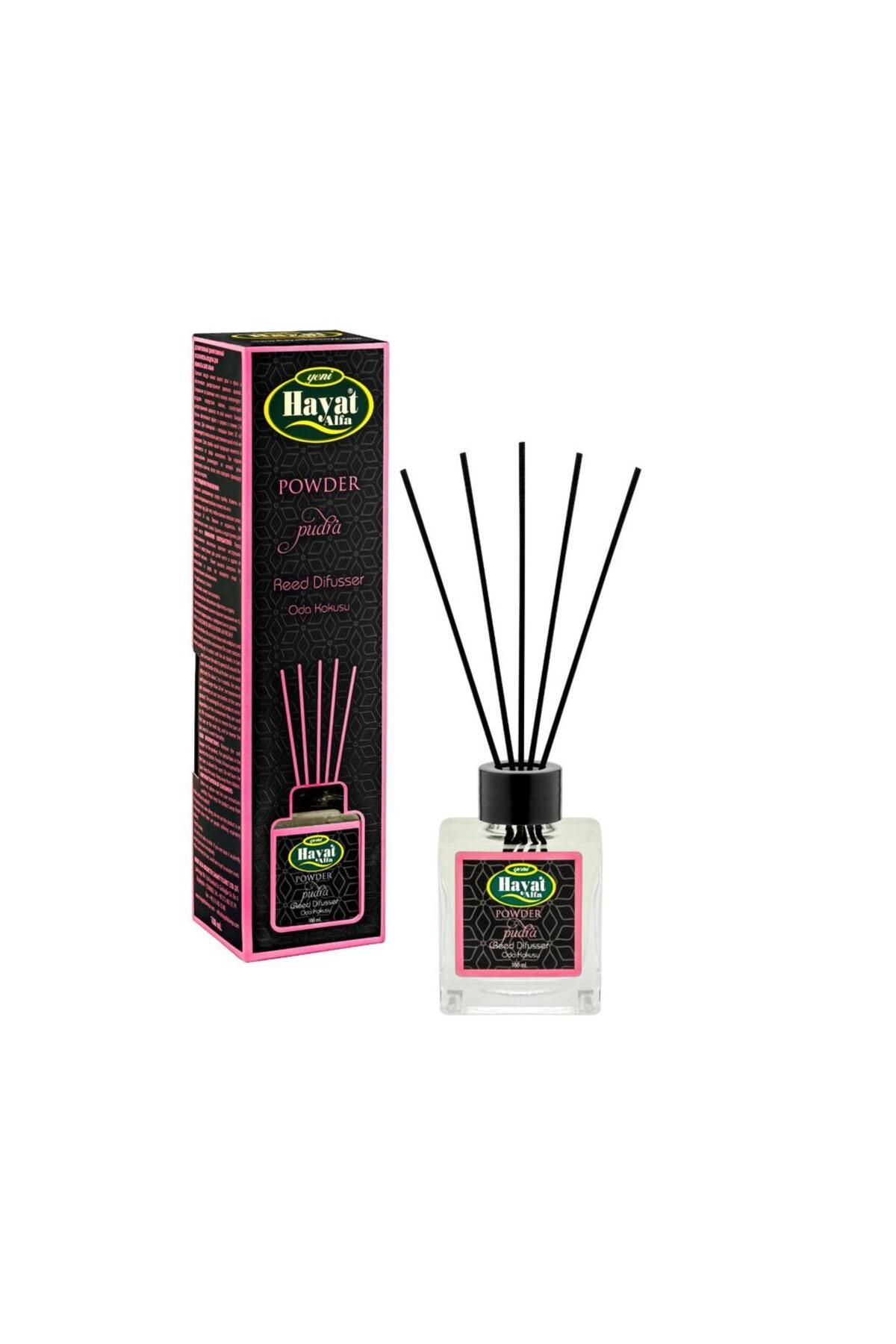 MG HOME Pembe PUDRA 100 CC Çubuklu Oda Kokusu Bambu Kokusu Ortam Kokusu Tuvalet Koku Yayan