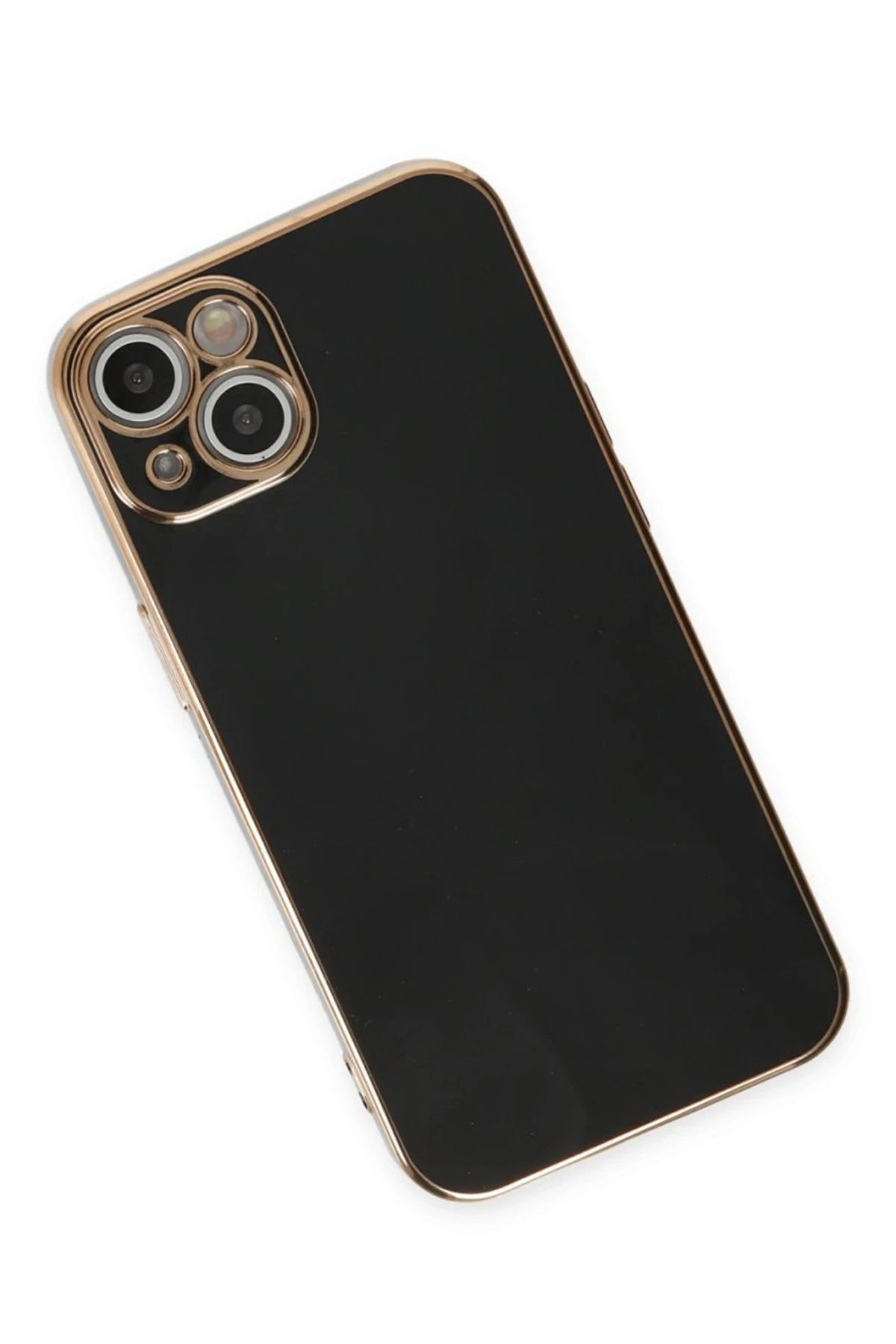 NewFace iPhone 15 Kılıf Volet Silikon - Siyah SVLRS
